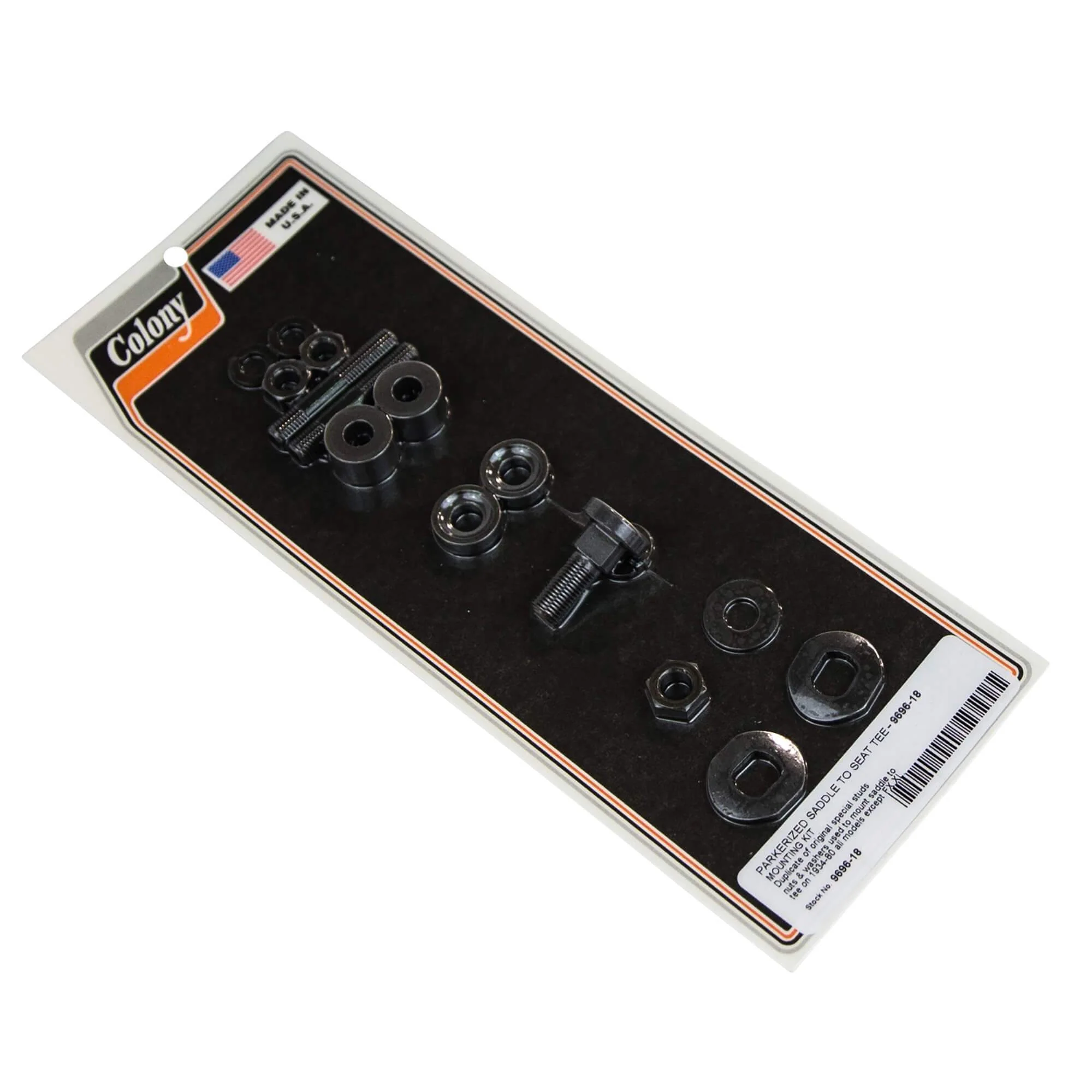 #9696-18 Saddle to Seat Tee Mounting Kit 1934-1980 Harley-Davidson All Models (Except FX/XL) - Parkerized