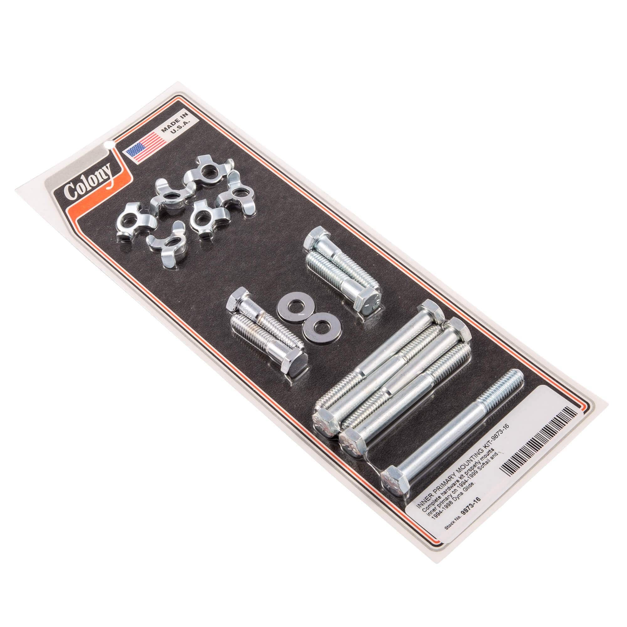 #9873-16 Inner Primary Mounting Kit 1994-1999 Harley-Davidson Softail 1994-1998 Dyna Glide - CAD Plated