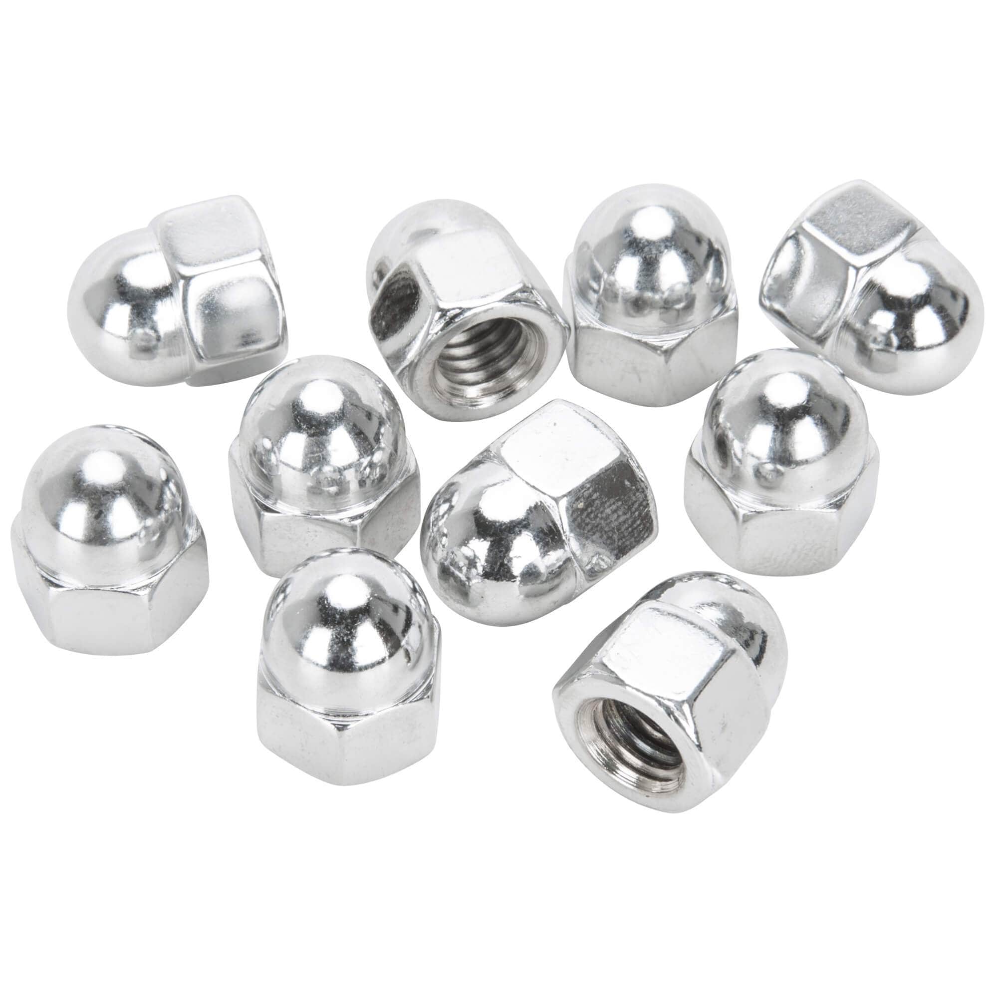 #AN-115 3/8-16 Chrome Plated Acorn Nut - 10 Pack