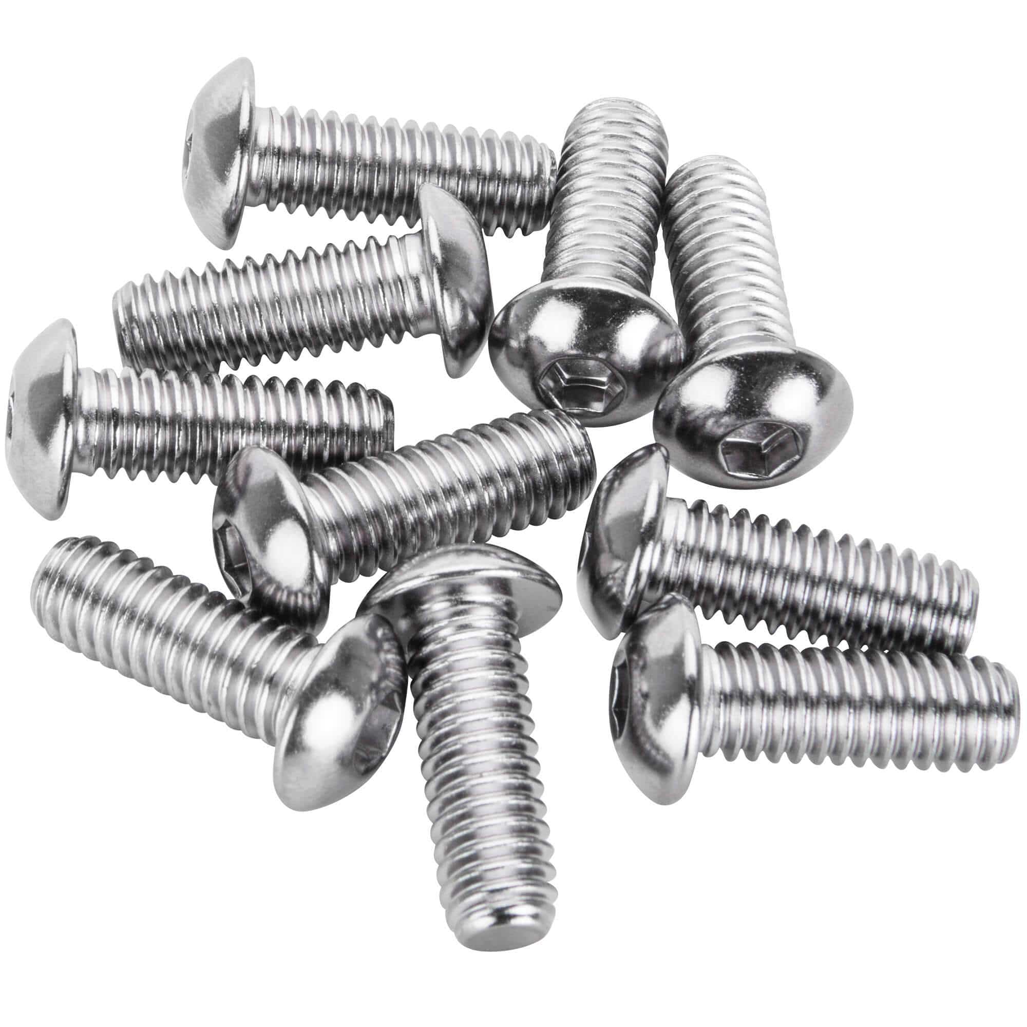 #BHC-842 5/16-18 x 7/8 inch Length Chrome Button Head Allen Bolt - 10 Pack