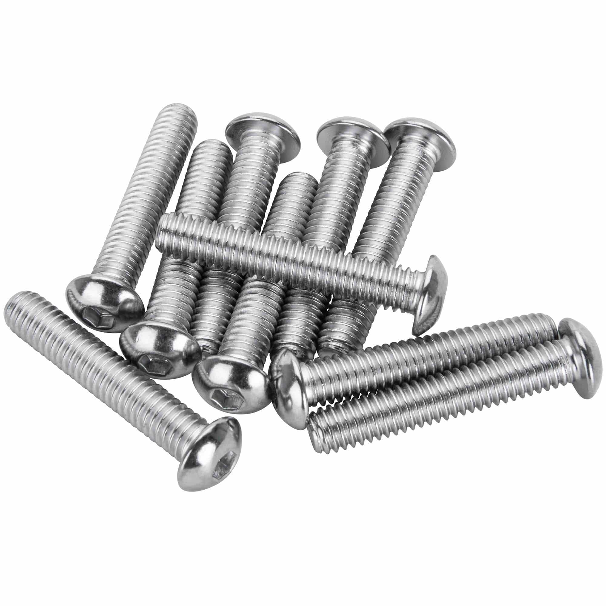 #BHC-846 5/16-18 x 1-3/4 inch Length Chrome Button Head Allen Bolt - 10 Pack