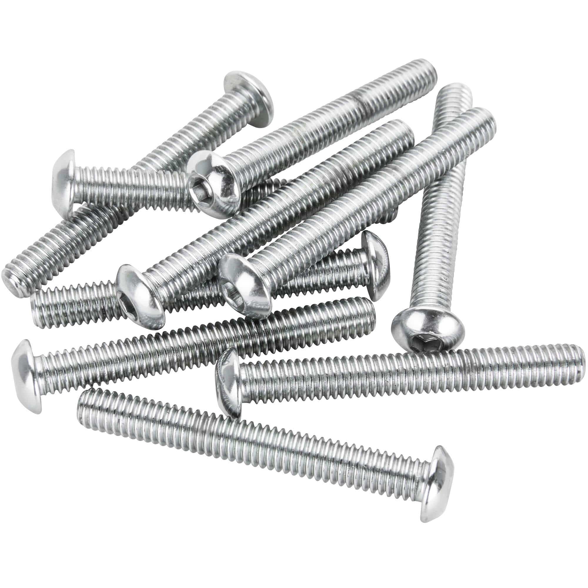 #BHC-882 5/16-18 x 2-1/2 inch Length Chrome Button Head Allen Bolt - 10 Pack