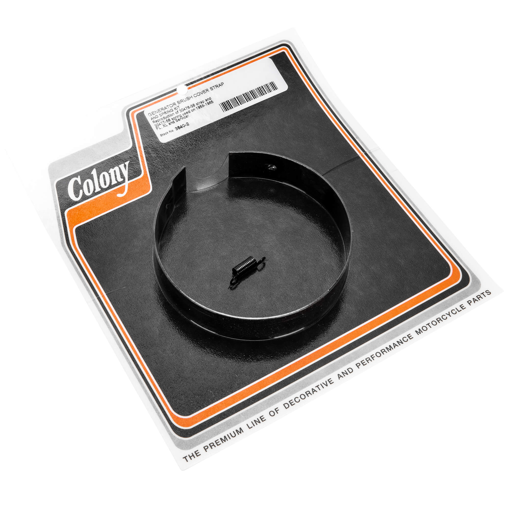 #3640-2 Generator Brush Cover Strap/Spring Kit 1958-1965 Harley-Davidson FL/XL/Servi-Car