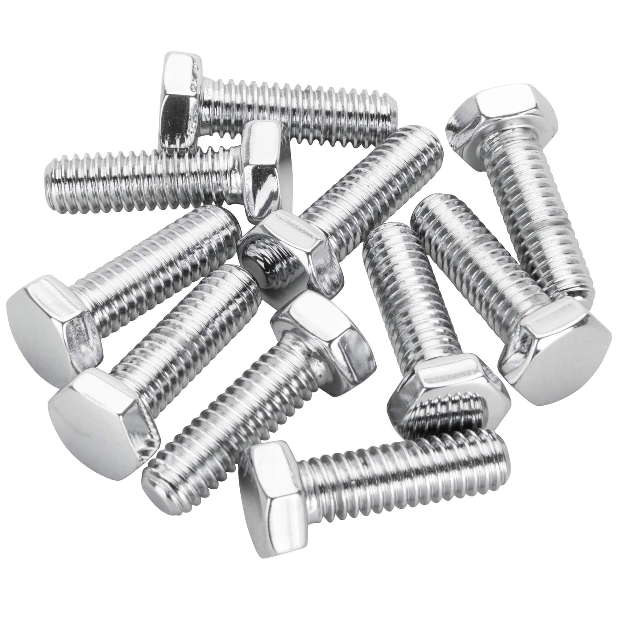 #HHC-612 5/16-18 x 1 length Chrome Hex Head Bolt - 10 Pack