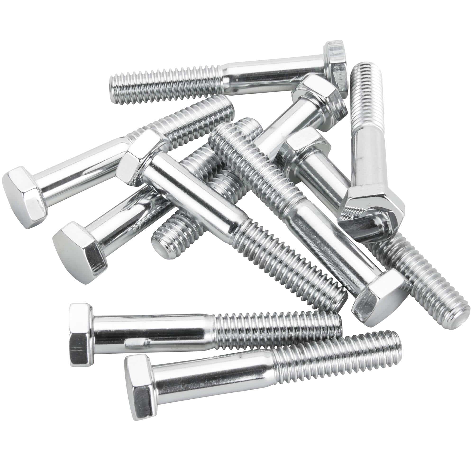 #HHC-616 5/16-18 x 2 length Chrome Hex Head Bolt - 10 Pack