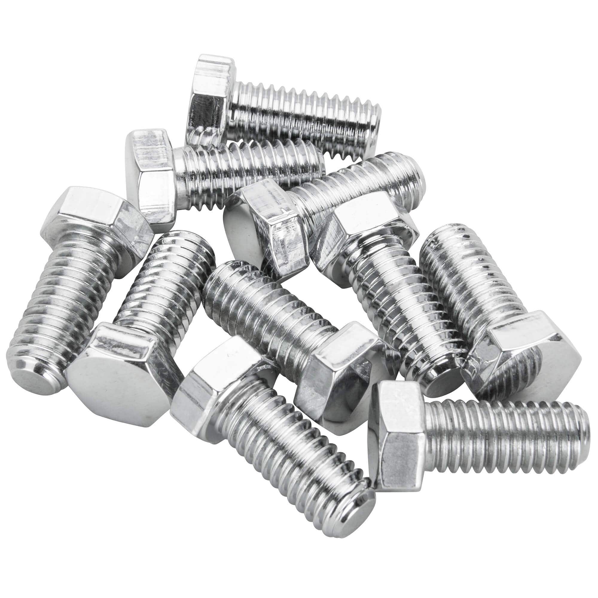 #HHC-624 7/16-14 x 1 length Chrome Hex Head Bolt - 10 Pack
