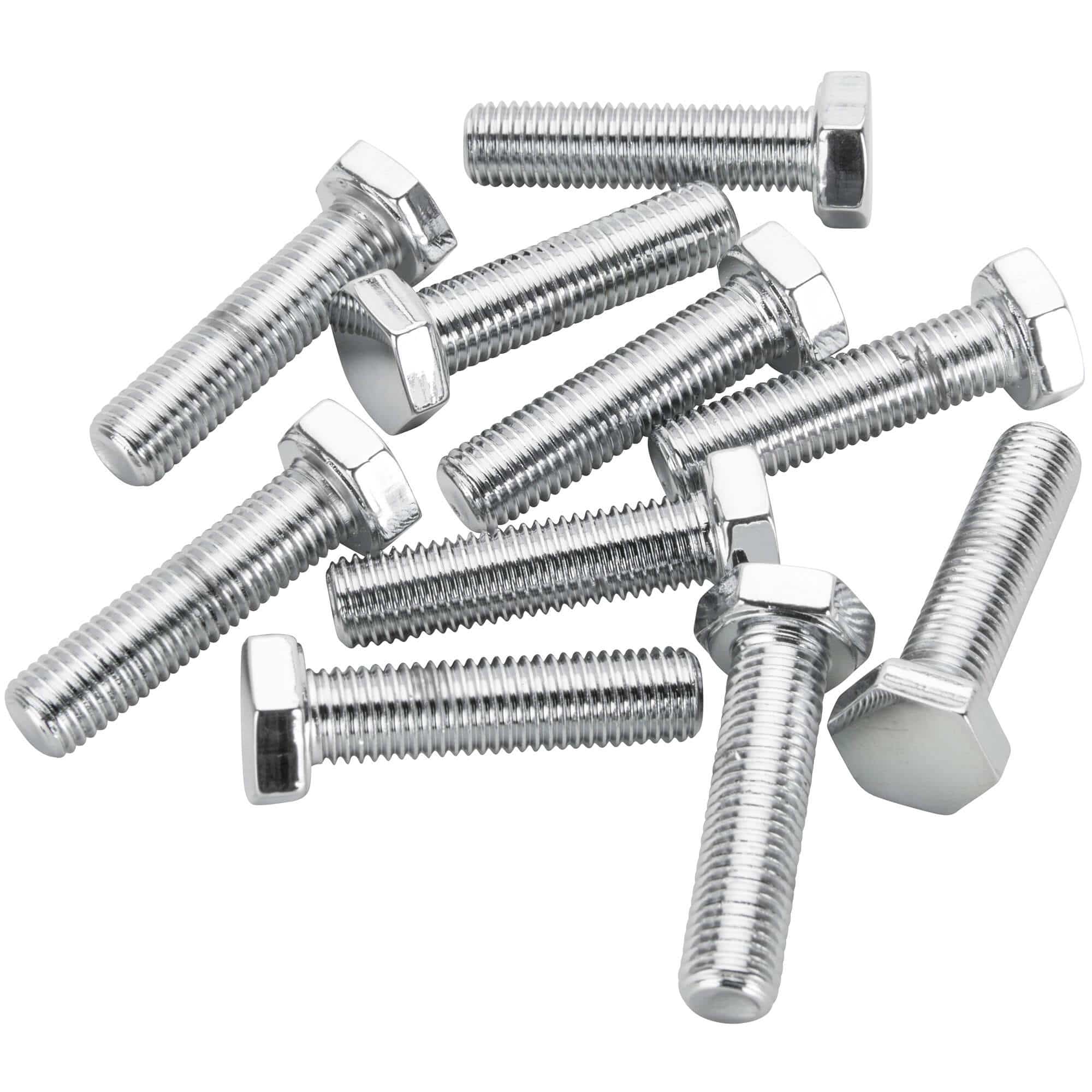 #HHC-663 5/16-24 x 1-1/4 length Chrome Hex Head Bolt - 10 Pack