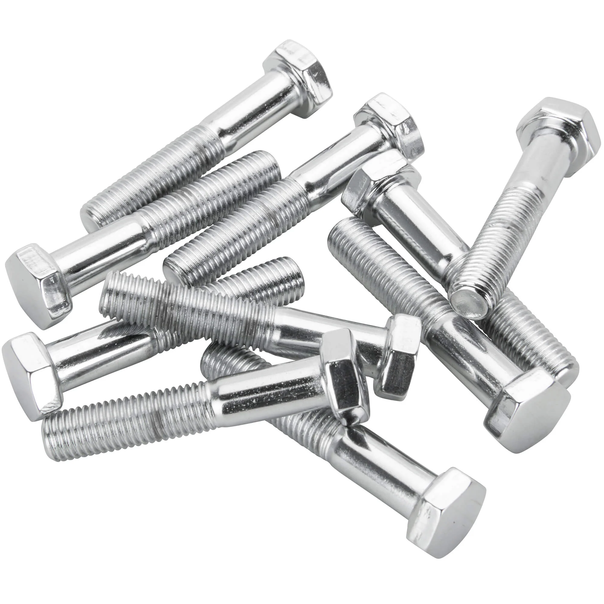 #HHC-665 5/16-24 x 1-3/4 length Hex Head Bolt - 10 pack - Chrome Plated