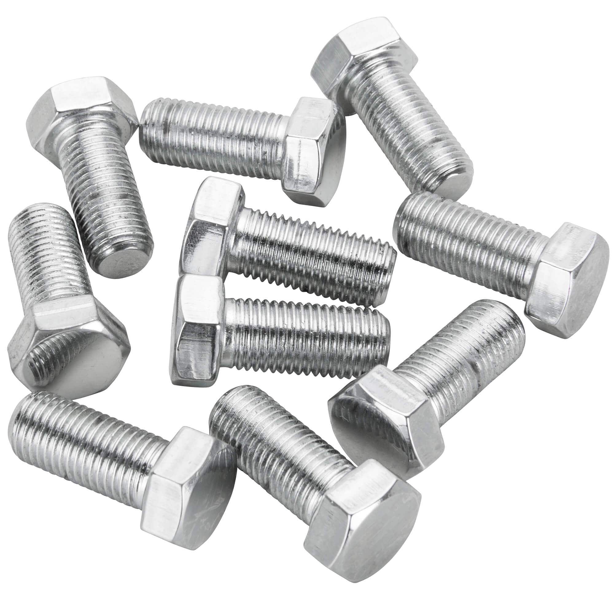 #HHC-674 7/16-20 x 1 length Chrome Hex Head Bolt - 10 Pack