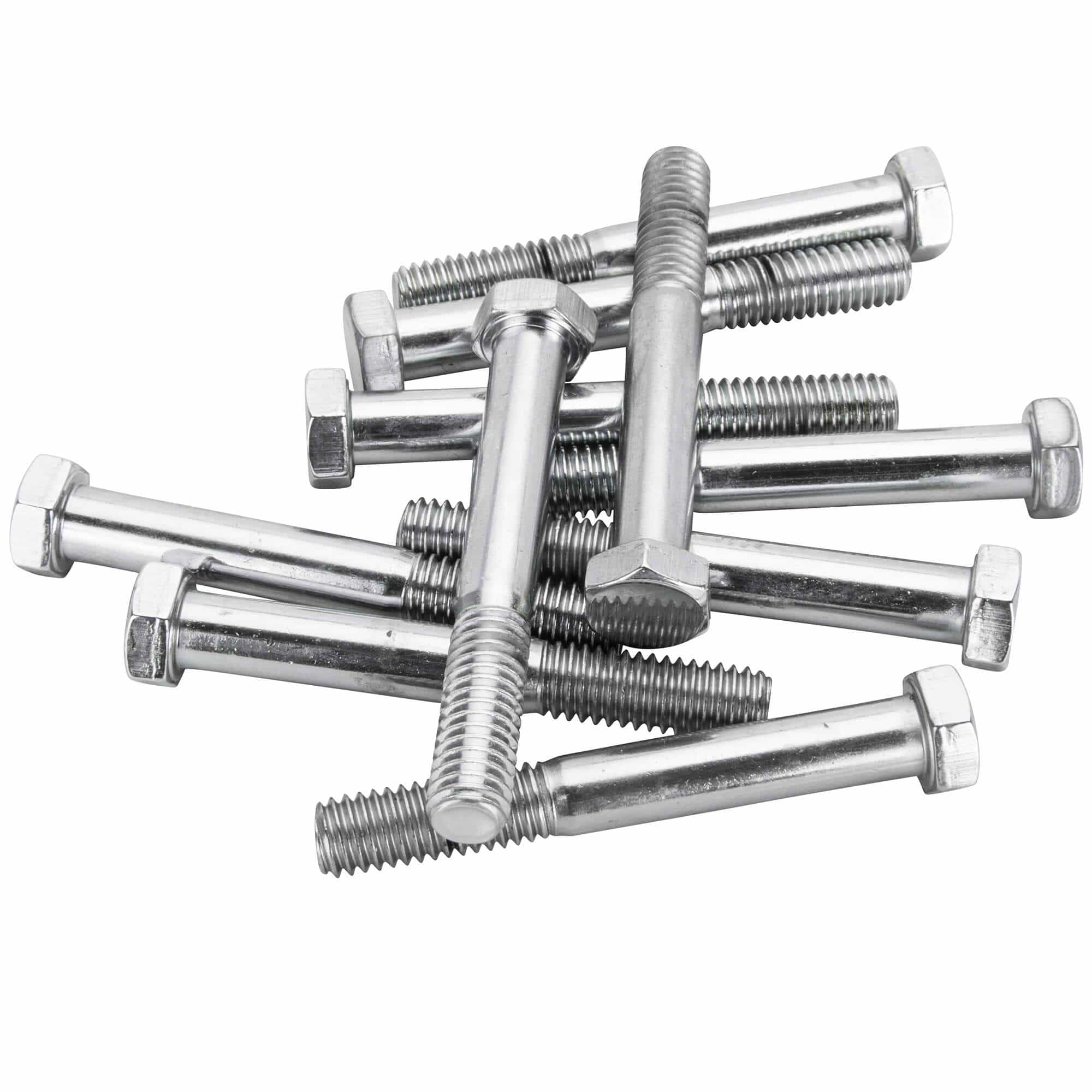 #HHC-687 3/8-16 x 2-3/4 length Chrome Hex Head Bolt - 10 Pack