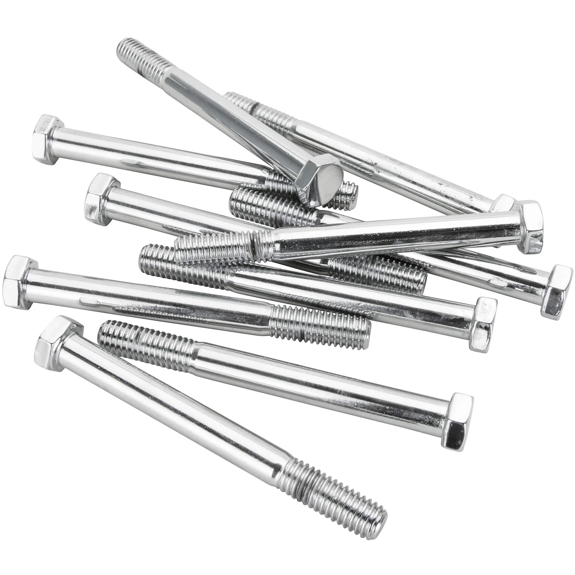 #HHC-699 3/8-16 x 3-3/4 length Hex Head Bolt - 10 pack - Chrome Plated