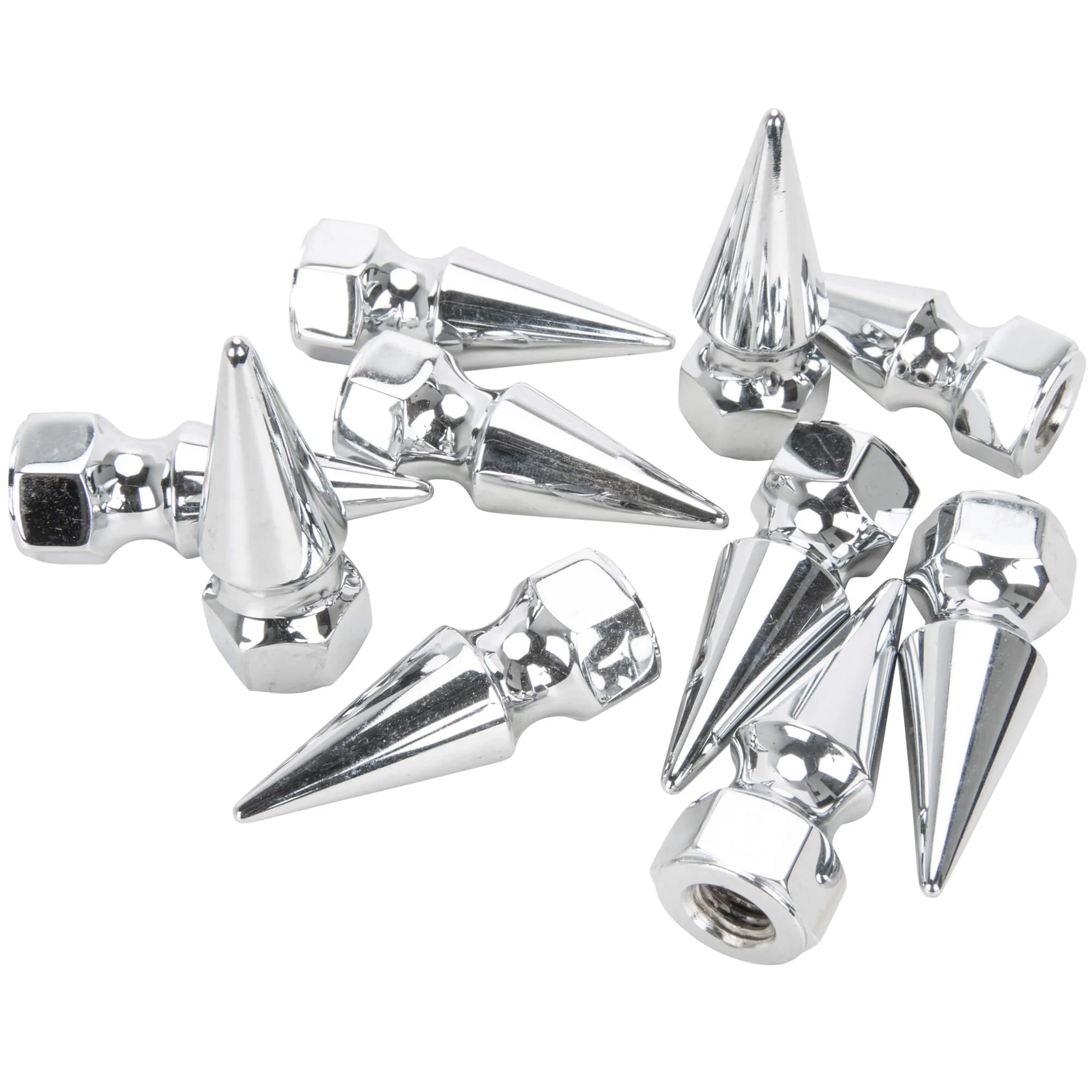 #PN-315 1/2-13 Pike Nut - 10 pack - Chrome Plated