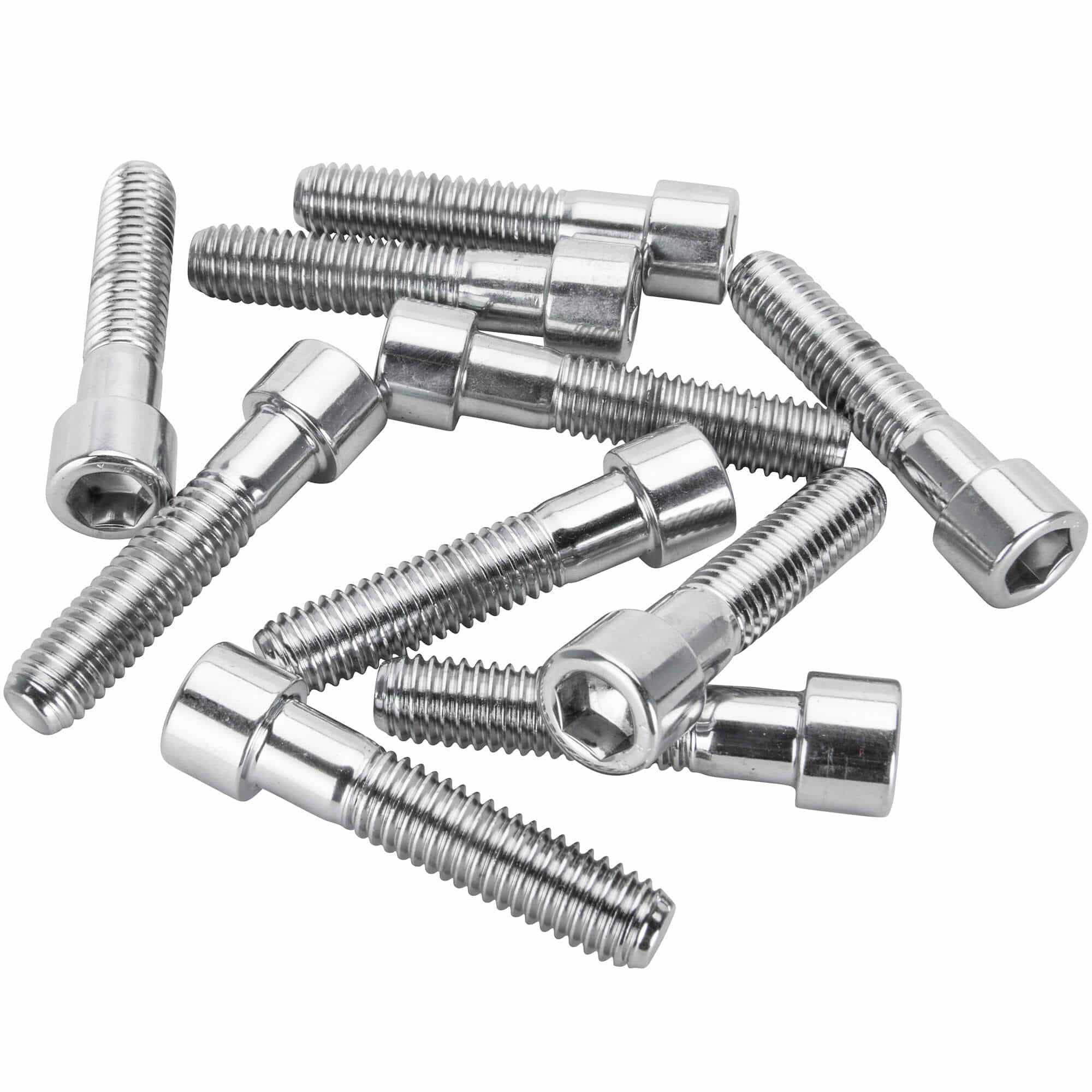 #PSHC-2004 7/16-14 x 2 length Polished Chrome Socket Head Allen Bolt - 10 Pack
