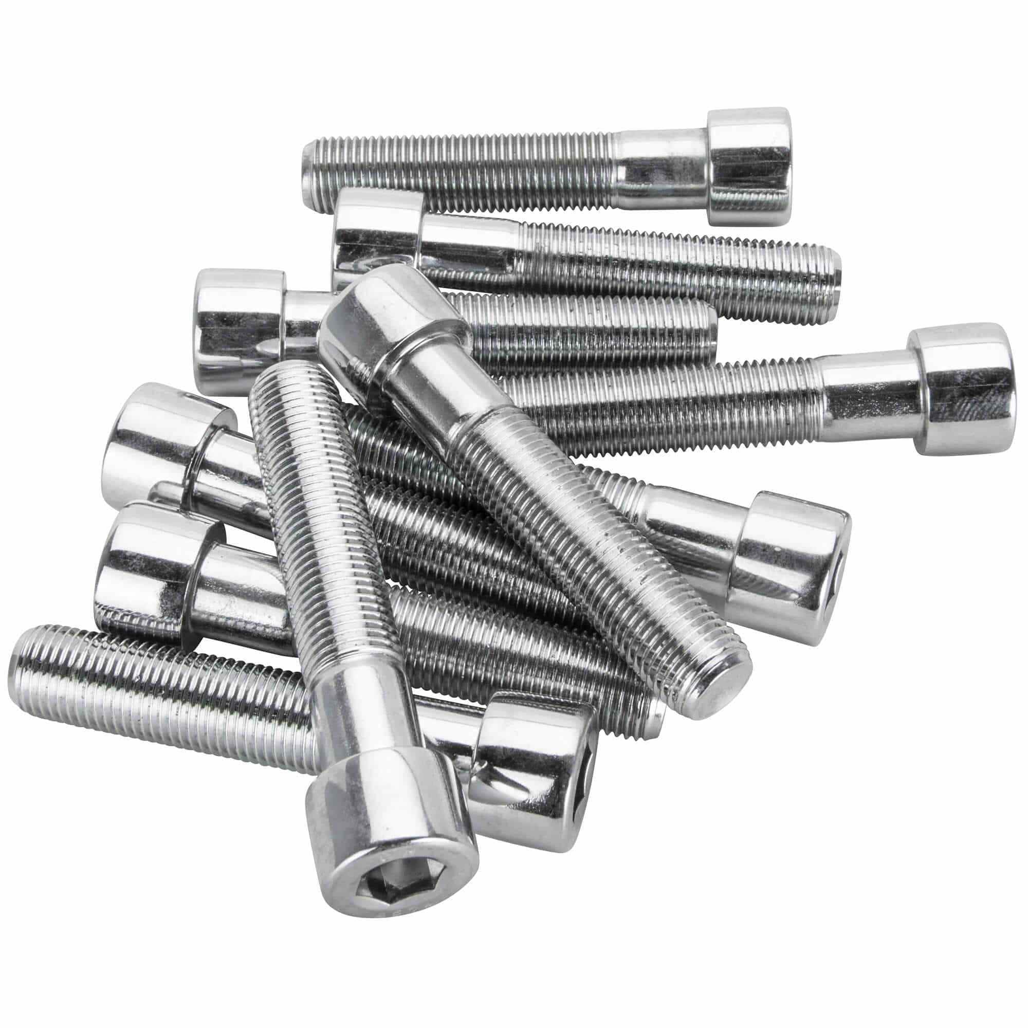 #PSHC-2013 1/2-20 x 2-1/2 length Polished Chrome Socket Head Allen Bolt - 10 Pack