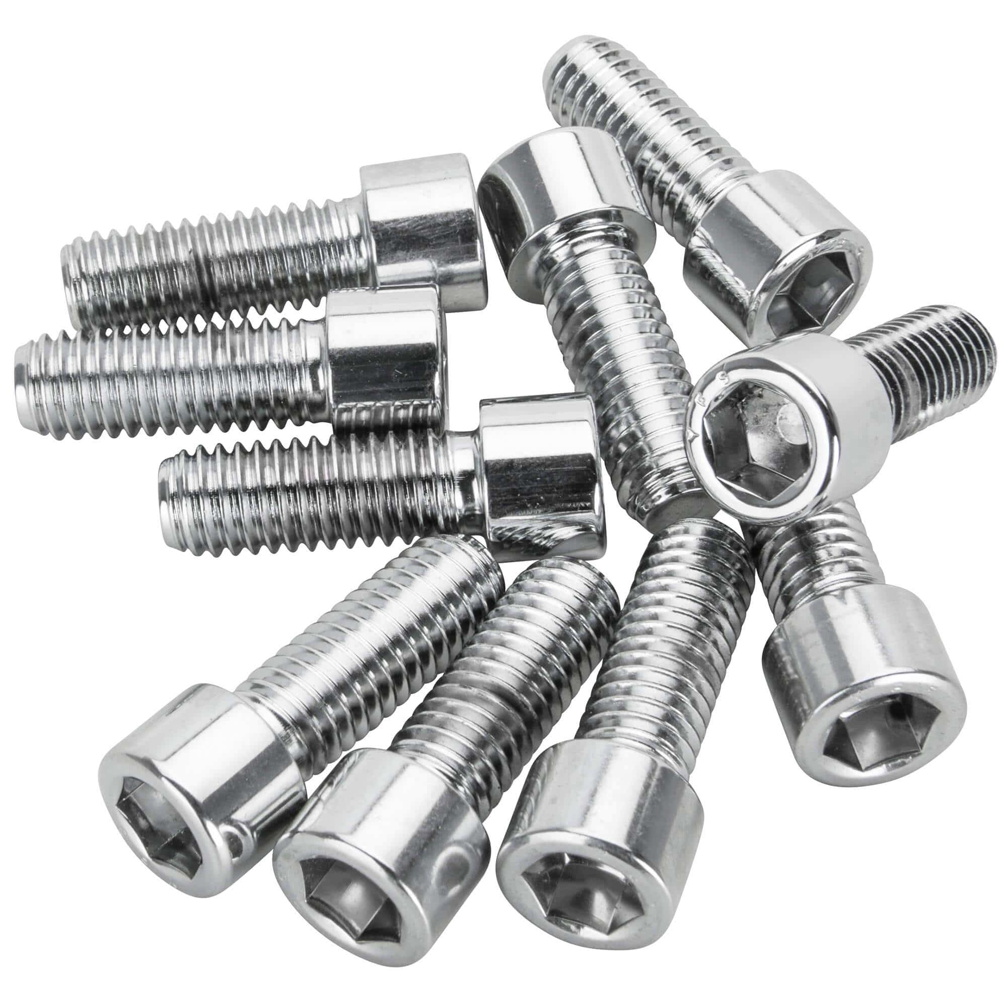 #PSHC-2022 7/16-14 x 1-1/4 length Polished Chrome Socket Head Allen Bolt - 10 Pack
