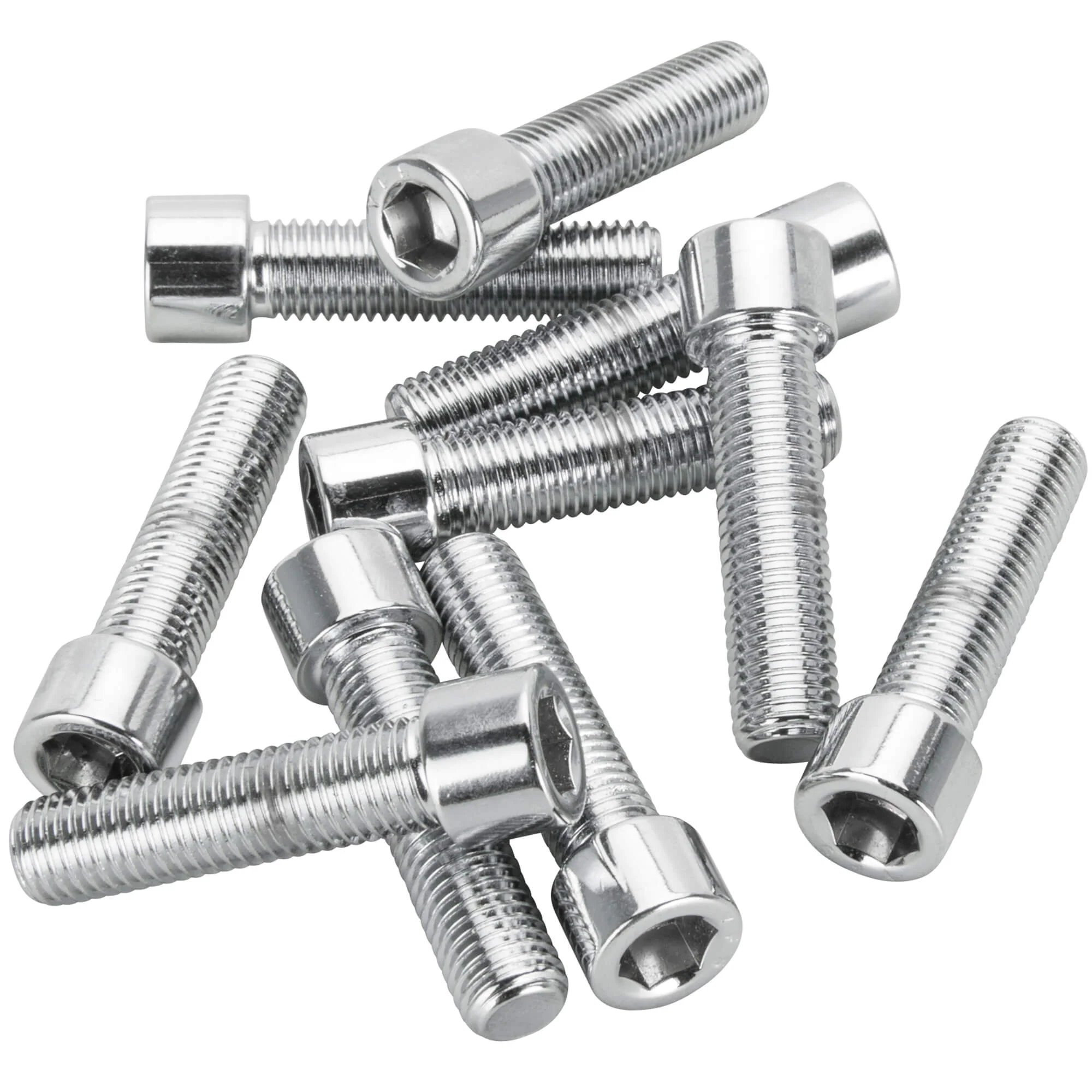 #PSHC-222 5/16-24 x 1-1/4 length Polished Allen Bolt - 10 pack - Chrome Plated