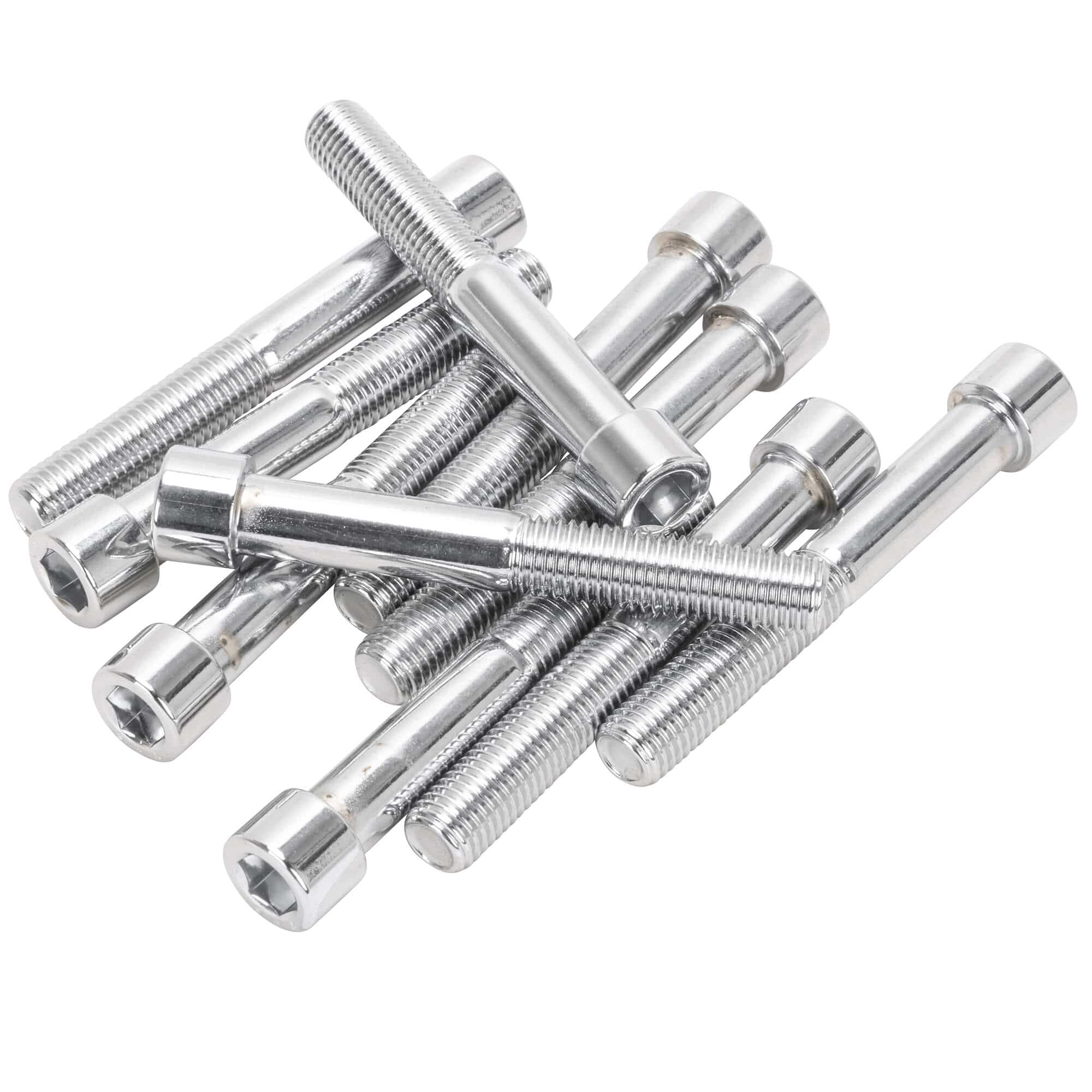 #PSHC-226 5/16-24 x 2-1/4 Polished Socket Head Allen Bolt - 10 Pack - Chrome Plated