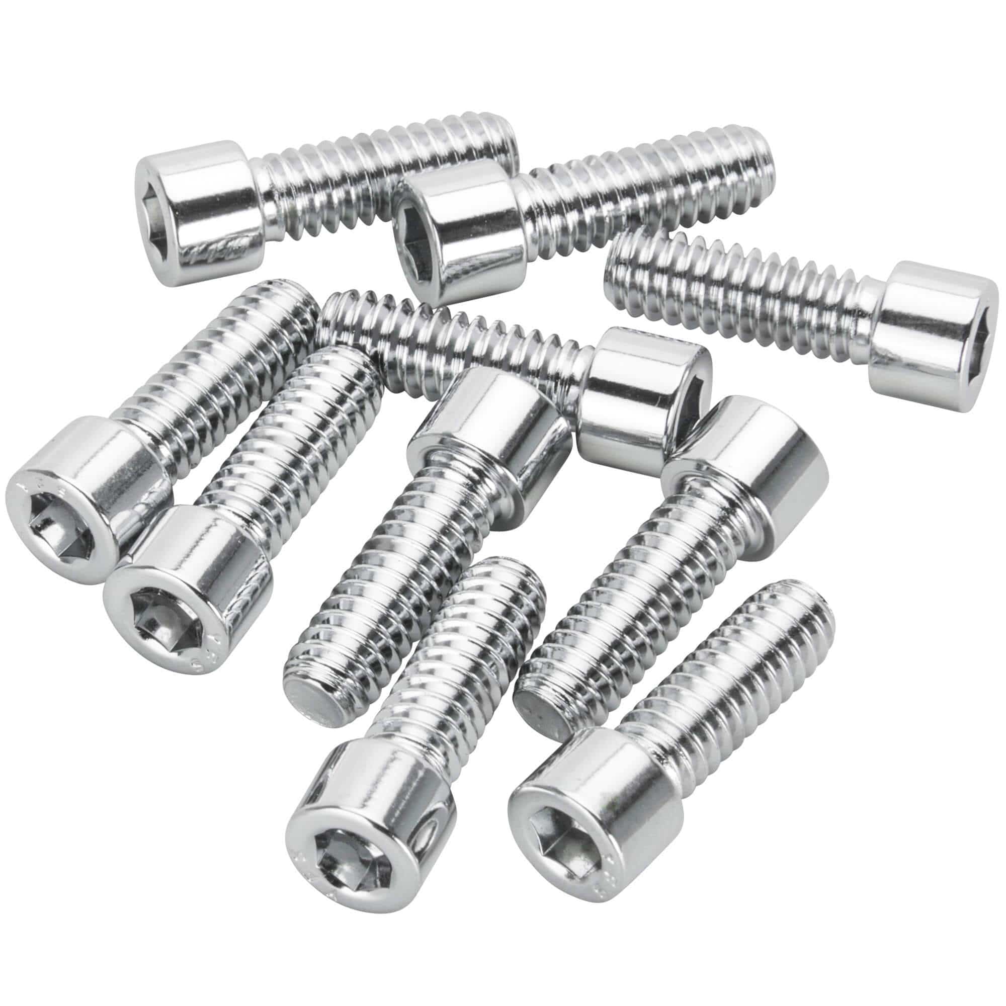 #PSHC-258 1/4-20 x 3/4 length Polished Chrome Socket Head Allen Bolt - 10 Pack