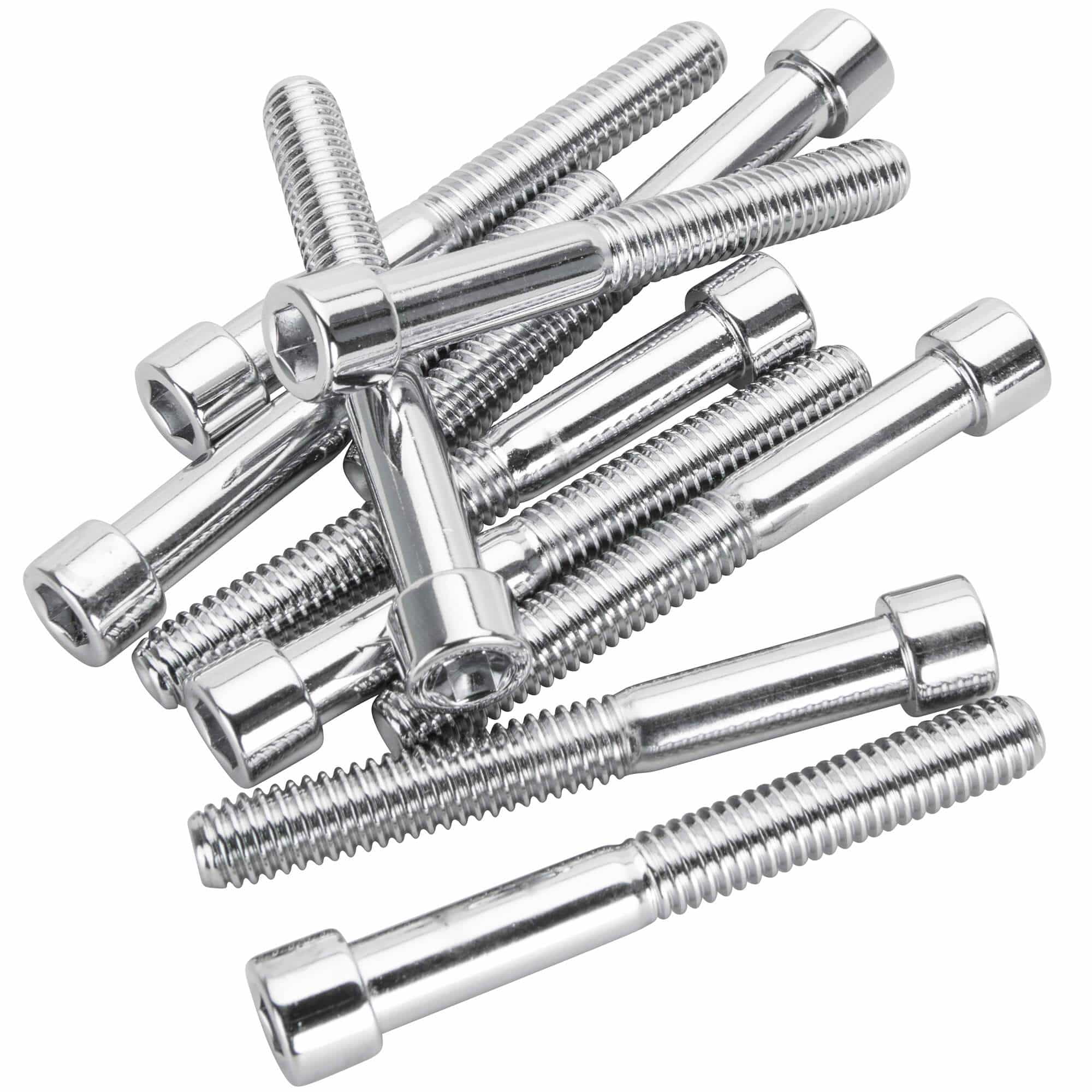 #PSHC-280 5/16-18 x 2-1/2 length Polished Chrome Socket Head Allen Bolt - 10 Pack