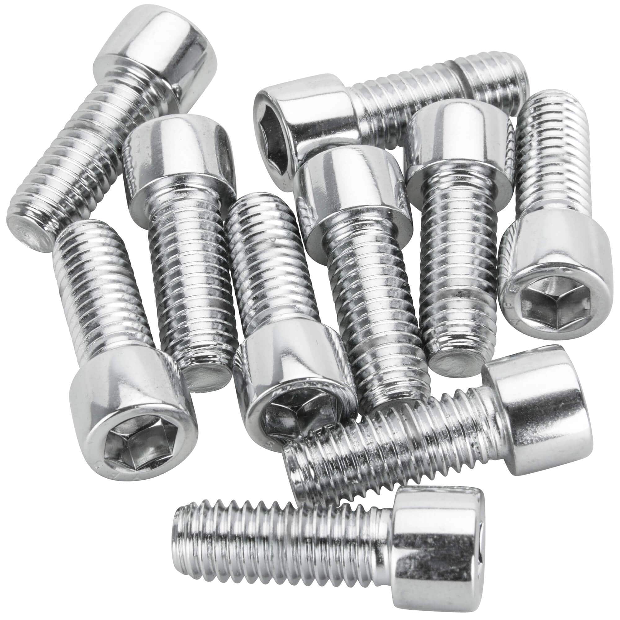 #PSHC-286 3/8-16 x 1 length Polished Chrome Socket Head Allen Bolt - 10 Pack