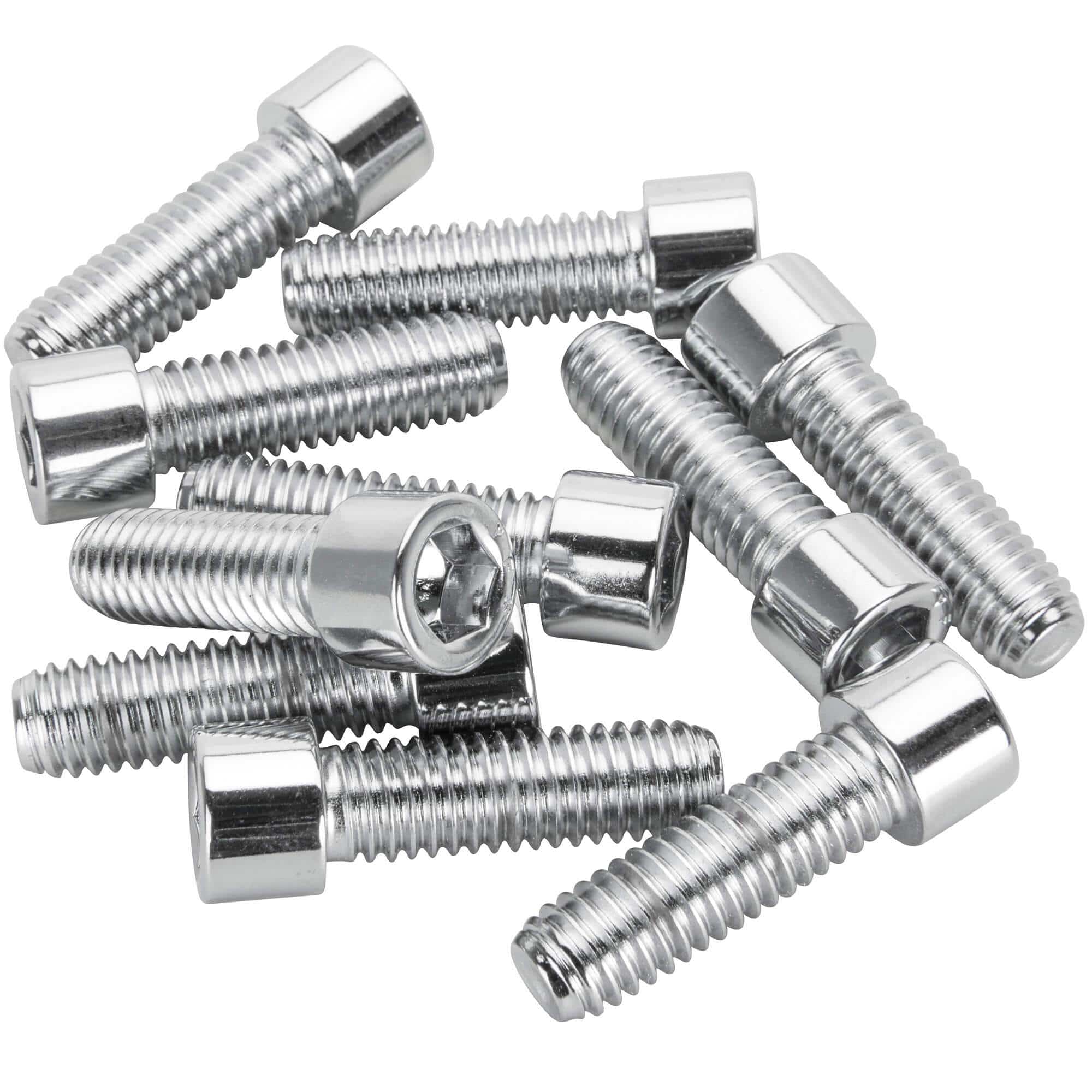 #PSHC-288 3/8-16 x 1-1/4 length Polished Chrome Socket Head Allen Bolt - 10 Pack