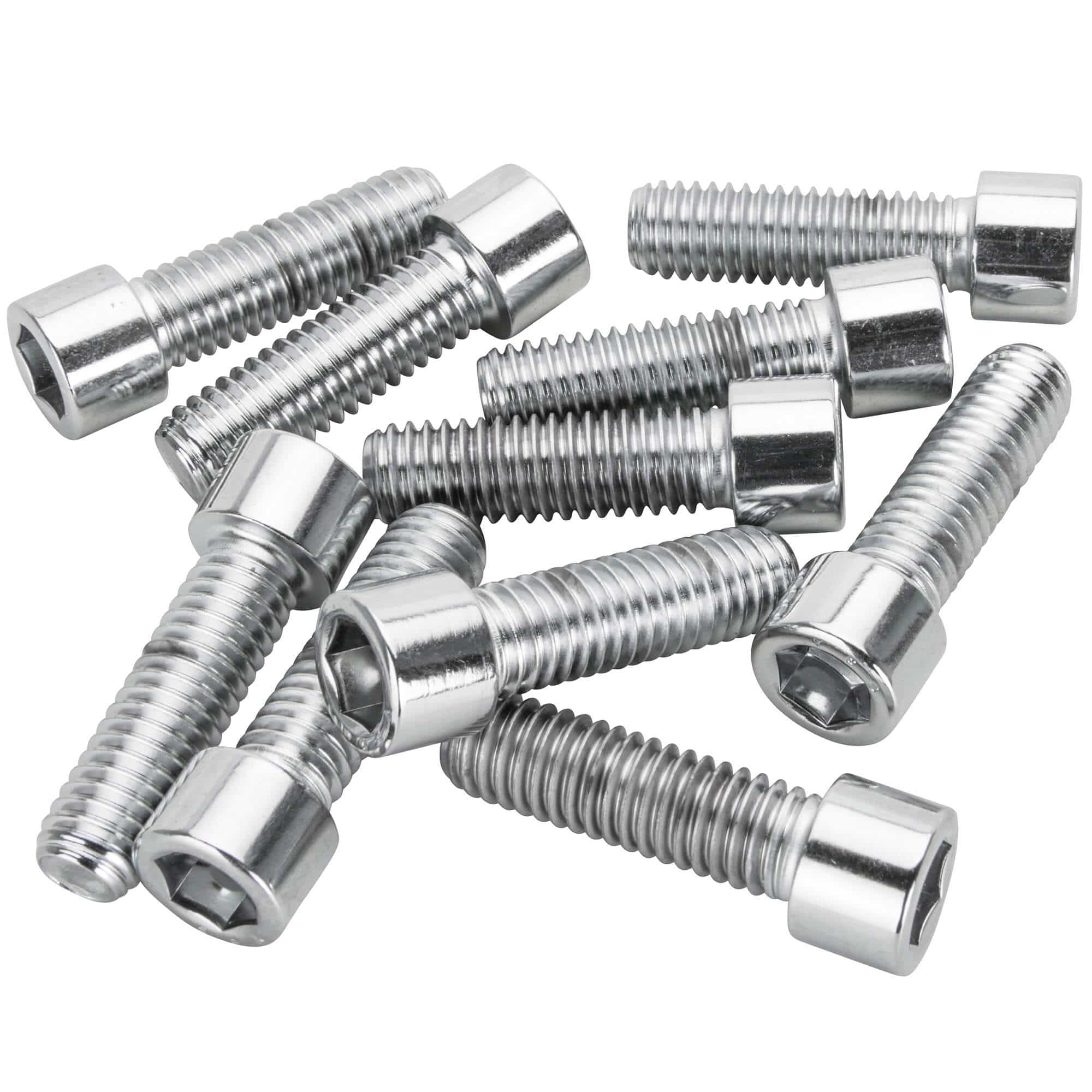 #PSHC-299 7/16-14 x 1-1/2 length Polished Chrome Socket Head Allen Bolt - 10 Pack
