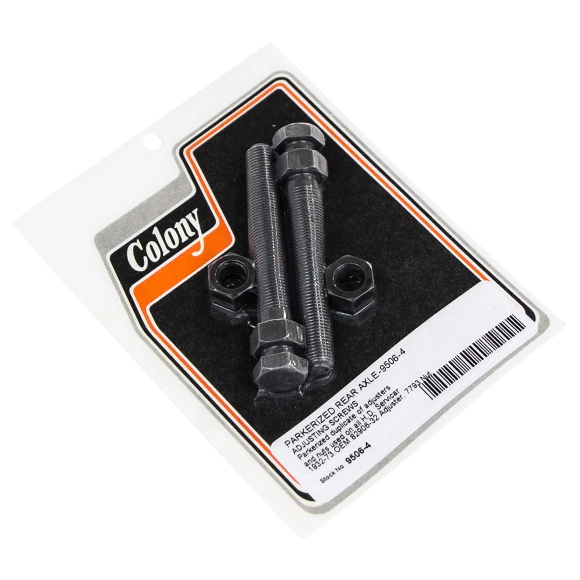 #9506-4 Rear Chain Adjusters - 1932-1973 Harley-Davidson Servi-car - Parkerized