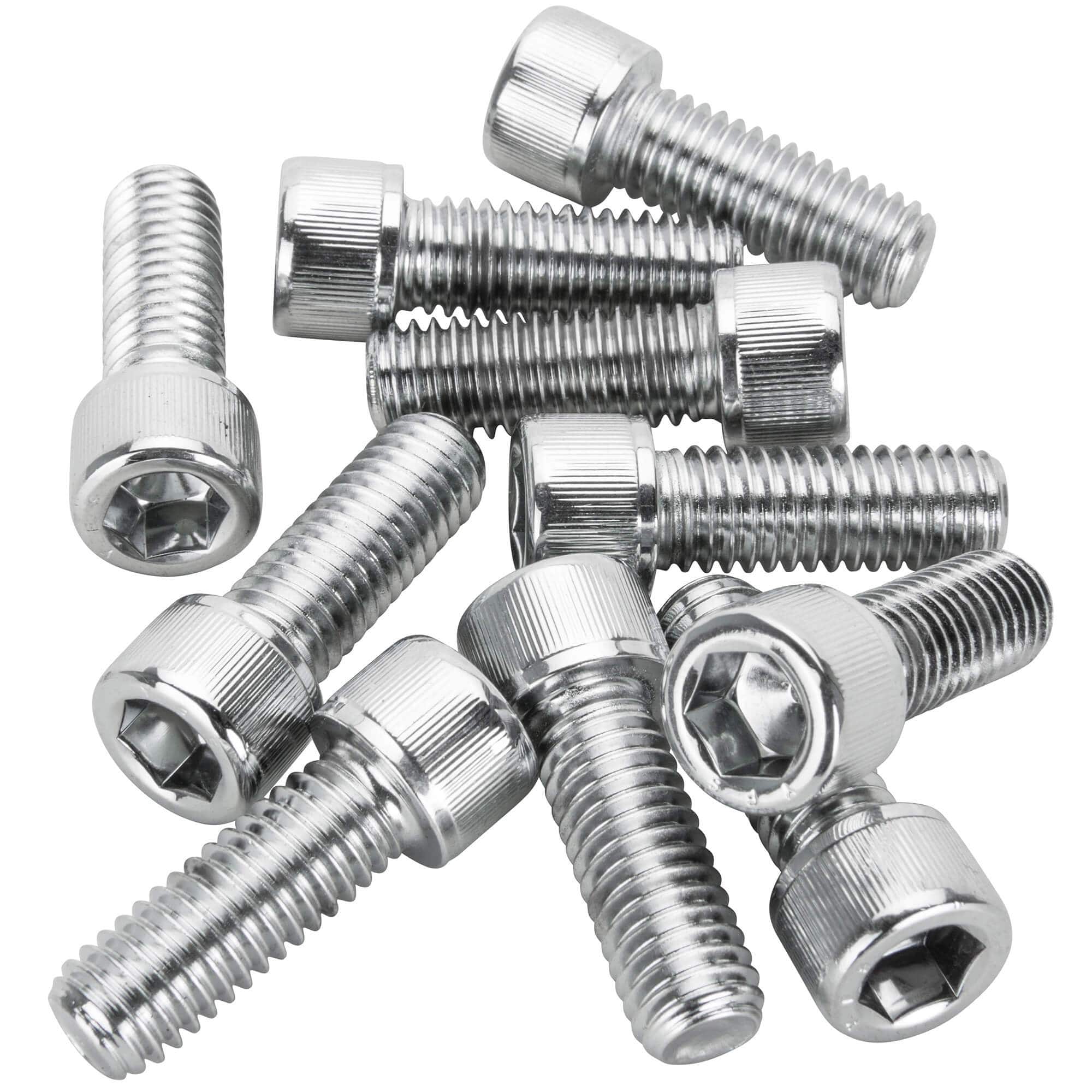 #SHC-9016 7/16-14 x 1-1/4 length Chrome Socket Head Allen Bolt - 10 Pack