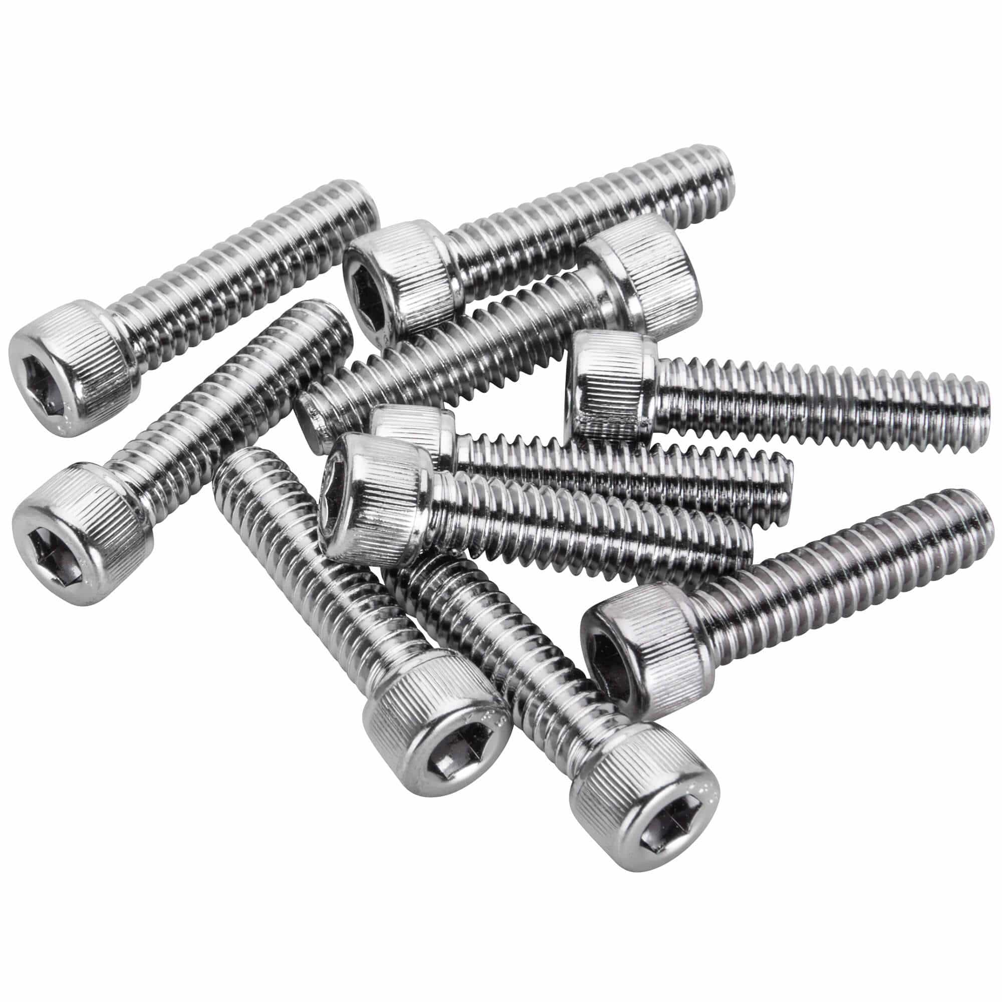 #SHC-955 1/4-20 x 1 length Chrome Socket Head Allen Bolt - 10 Pack
