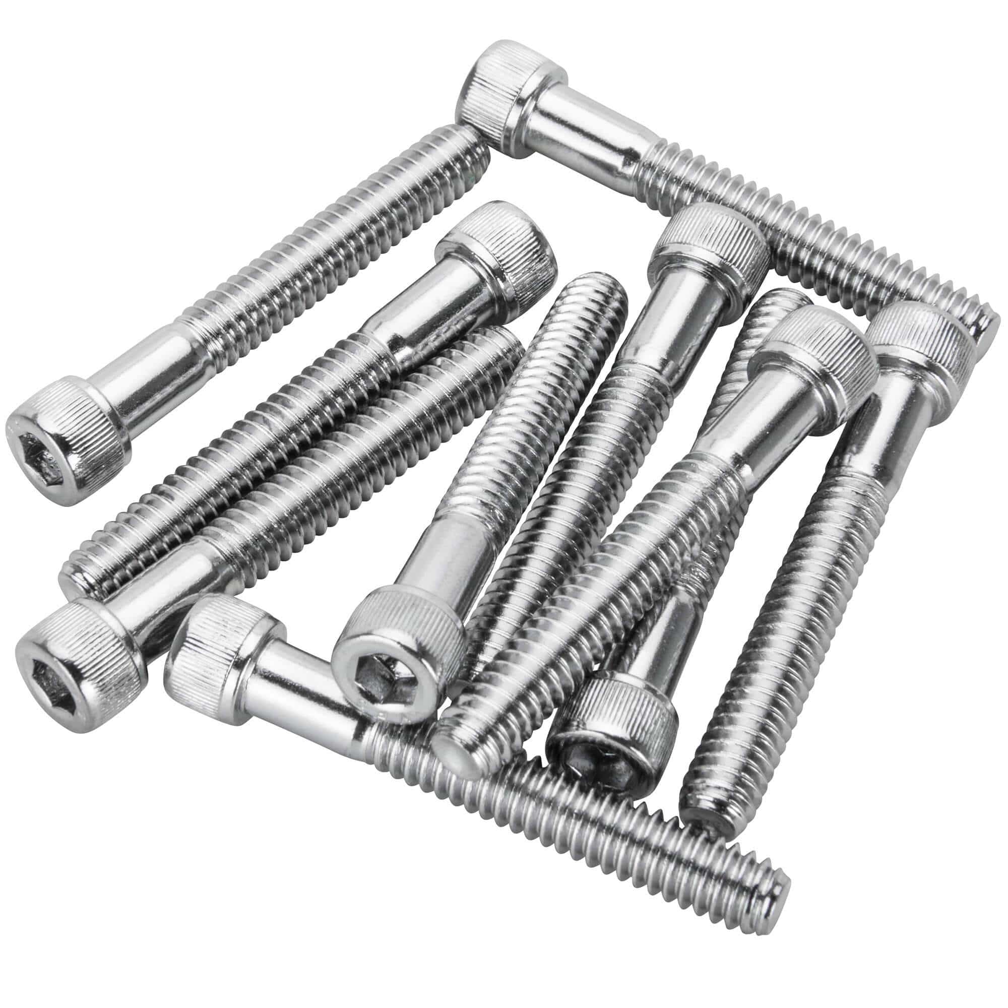 #SHC-959 1/4-20 x 1-3/4 length Chrome Socket Head Allen Bolt - 10 Pack
