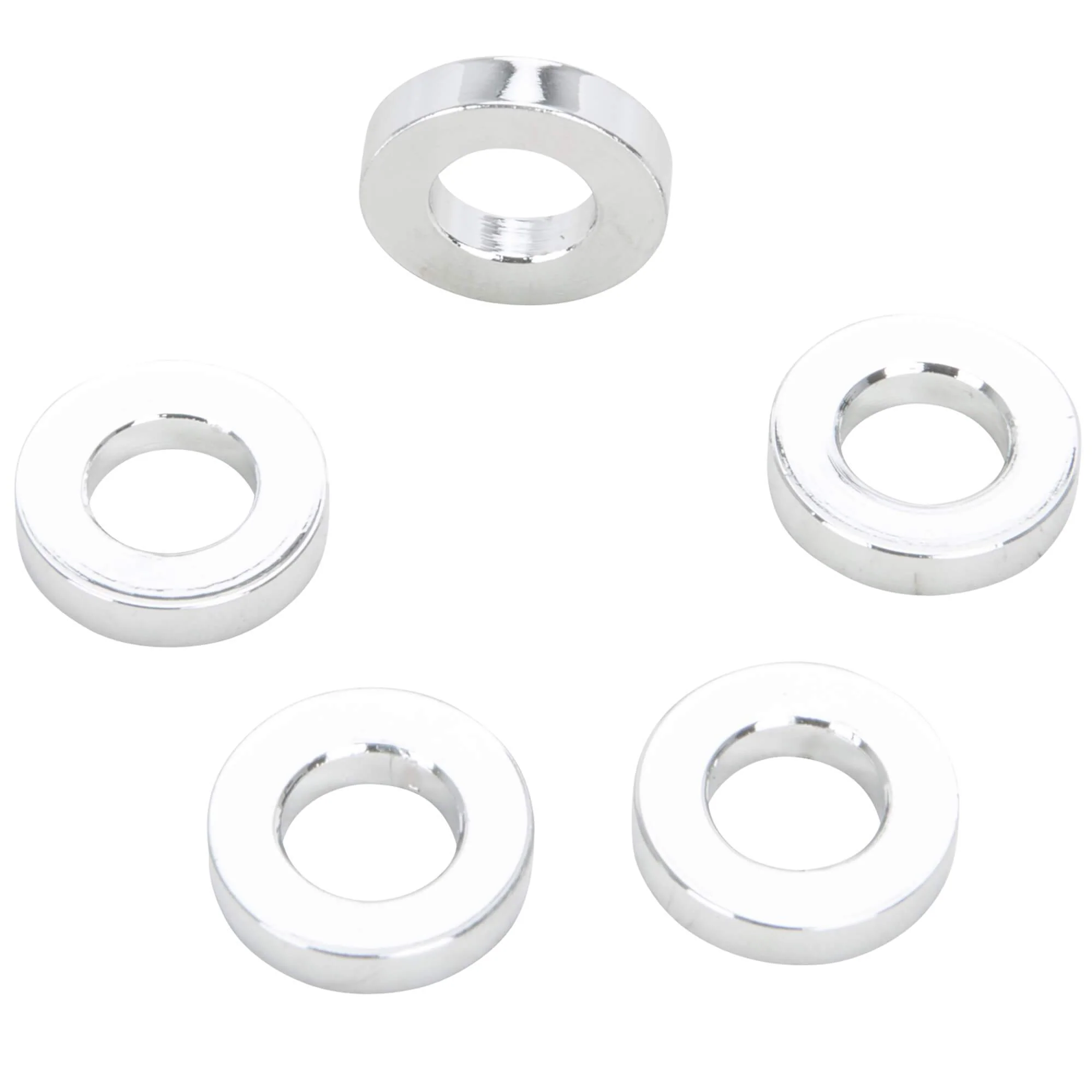 #SPC-011 5/16 ID x 1/8 Length Chrome Plated Steel Universal Spacer - 5 Pack