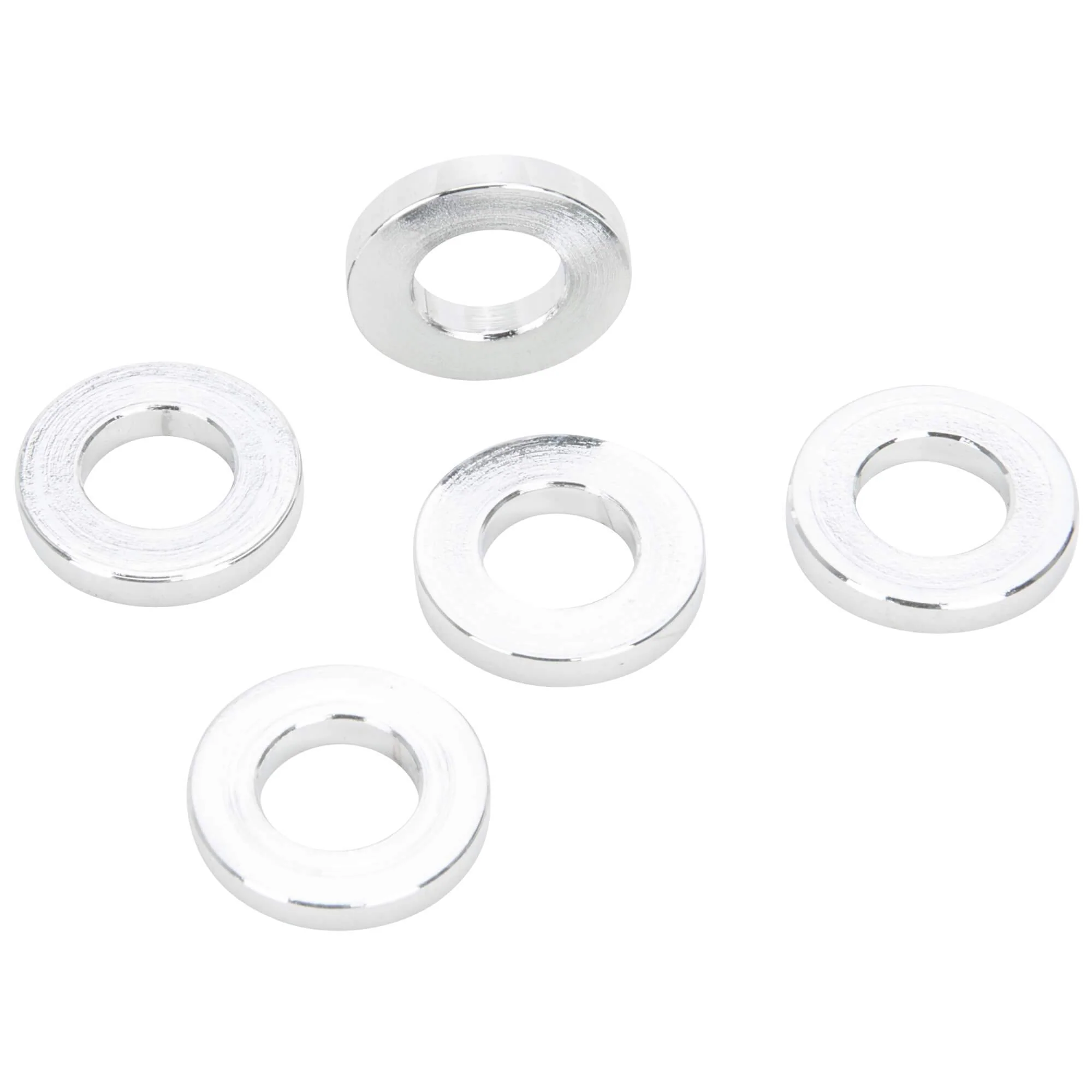 #SPC-021 3/8 ID x 1/8 Length Chrome Plated Steel Universal Spacer - 5 Pack