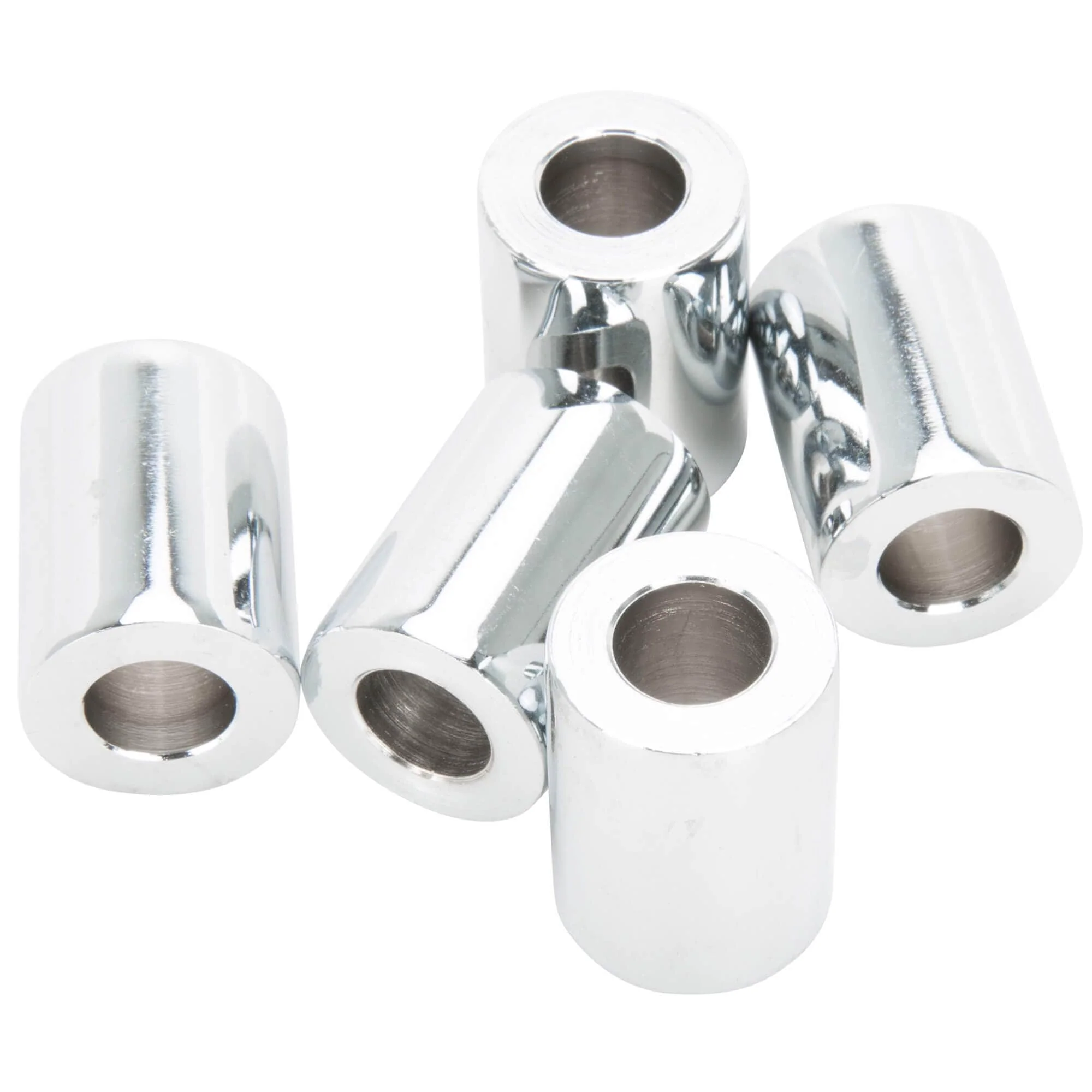 #SPC-026 3/8 ID x 1 Length Chrome Plated Steel Universal Spacer - 5 Pack