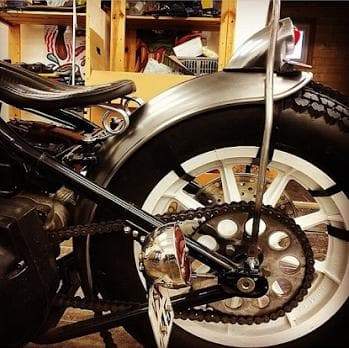 Ribbed Handmade Steel Fender - for 18 inch Tires - Image 5