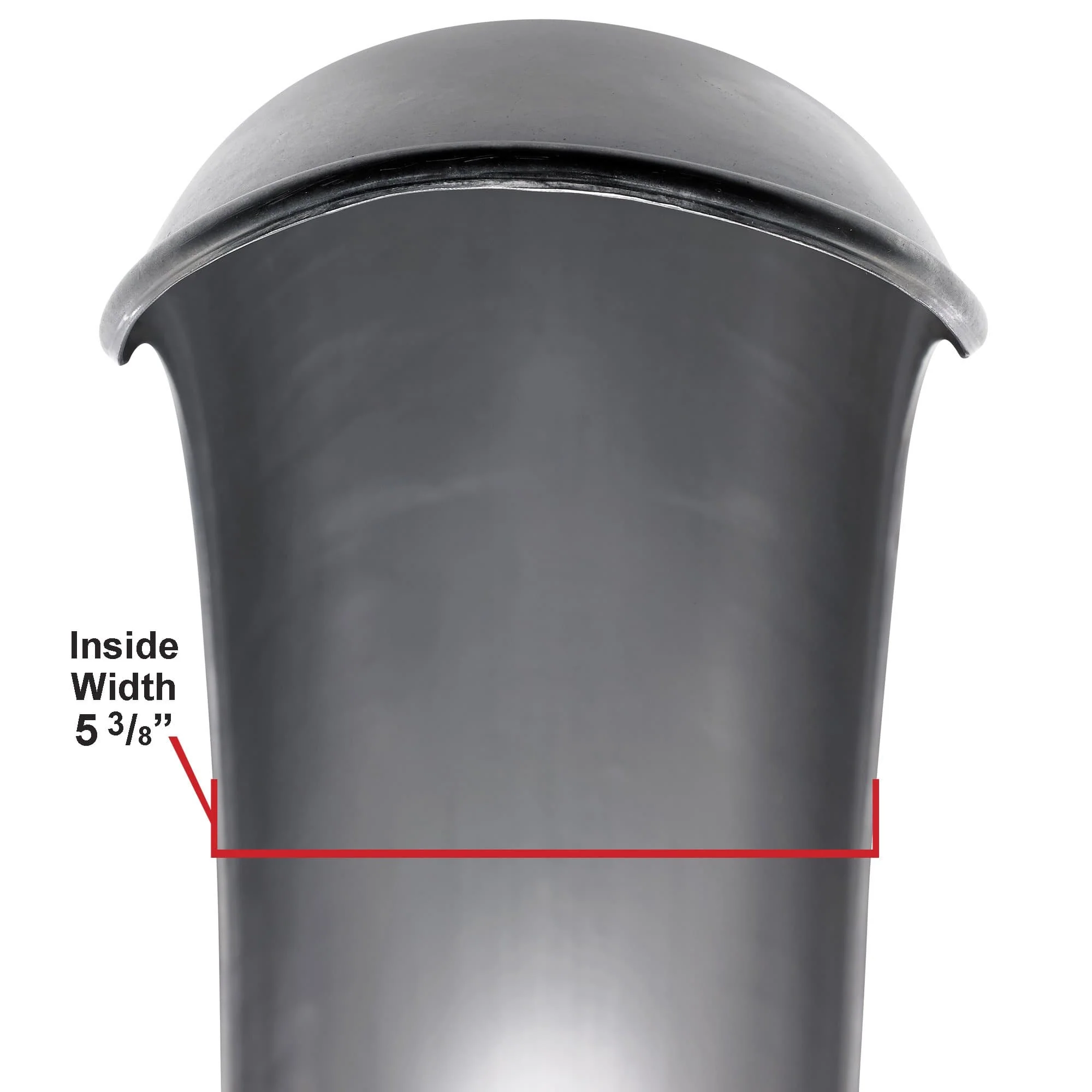 Ribbed Handmade Steel Fender - for 18 inch Tires - Image 6