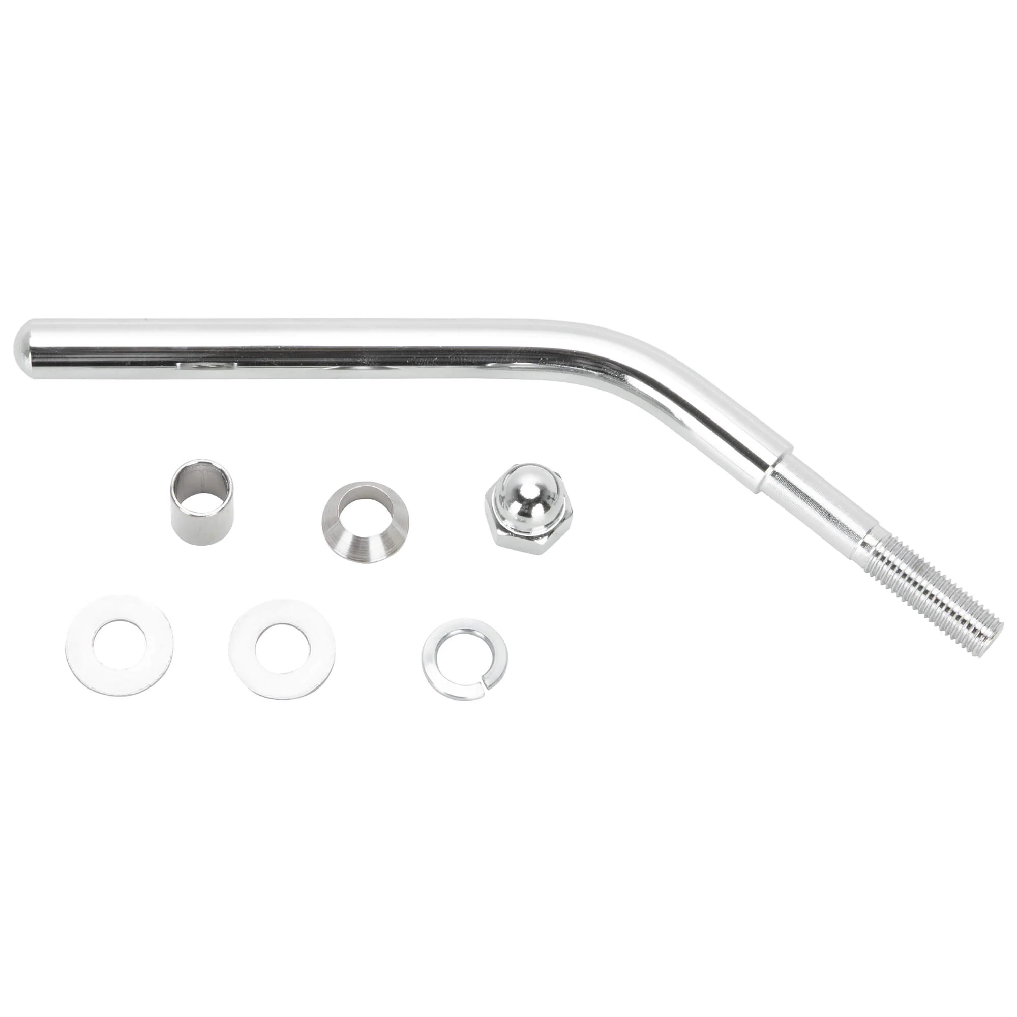 Crescent Moon Motorcycle Mirror - Perch Mount - Chrome - Image 5
