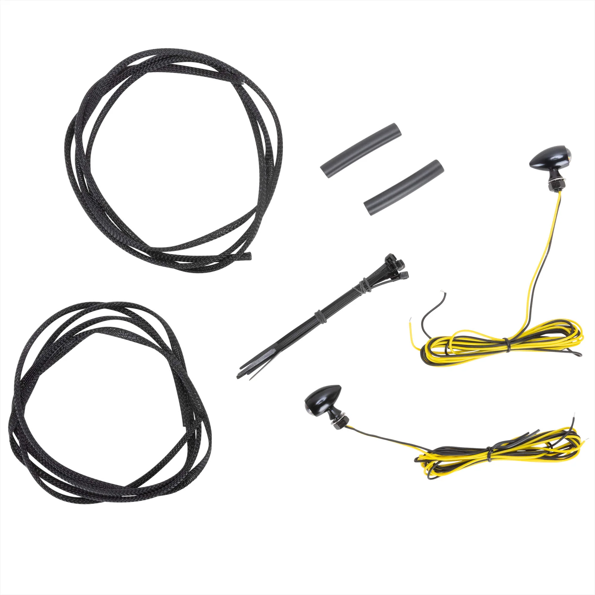 Micro Bullet Turn Signals - Black - Amber - Image 3