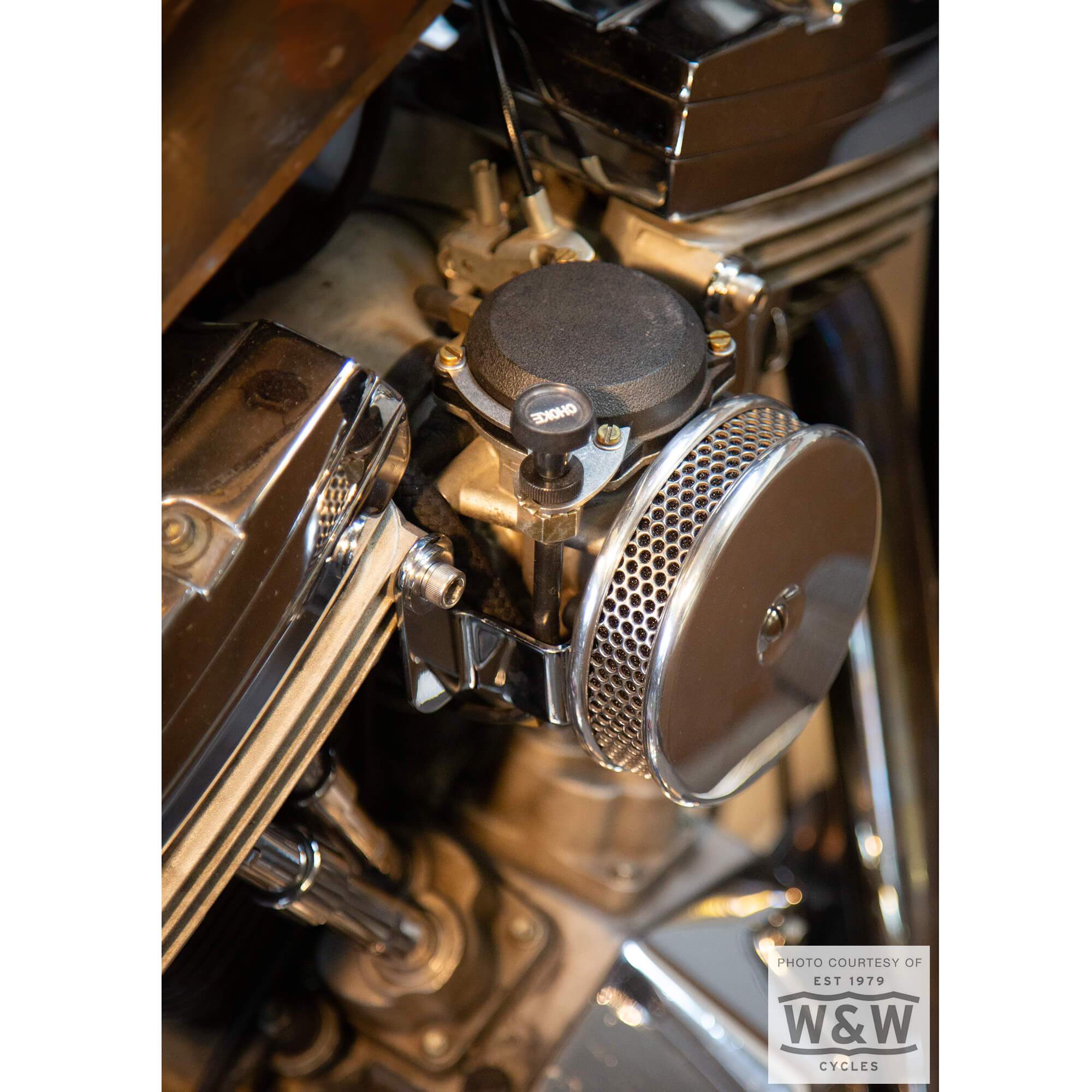 CV Carb Choke Relocation Bracket - fits Harley Sportster, Dyna, FXR, Softail - Image 5