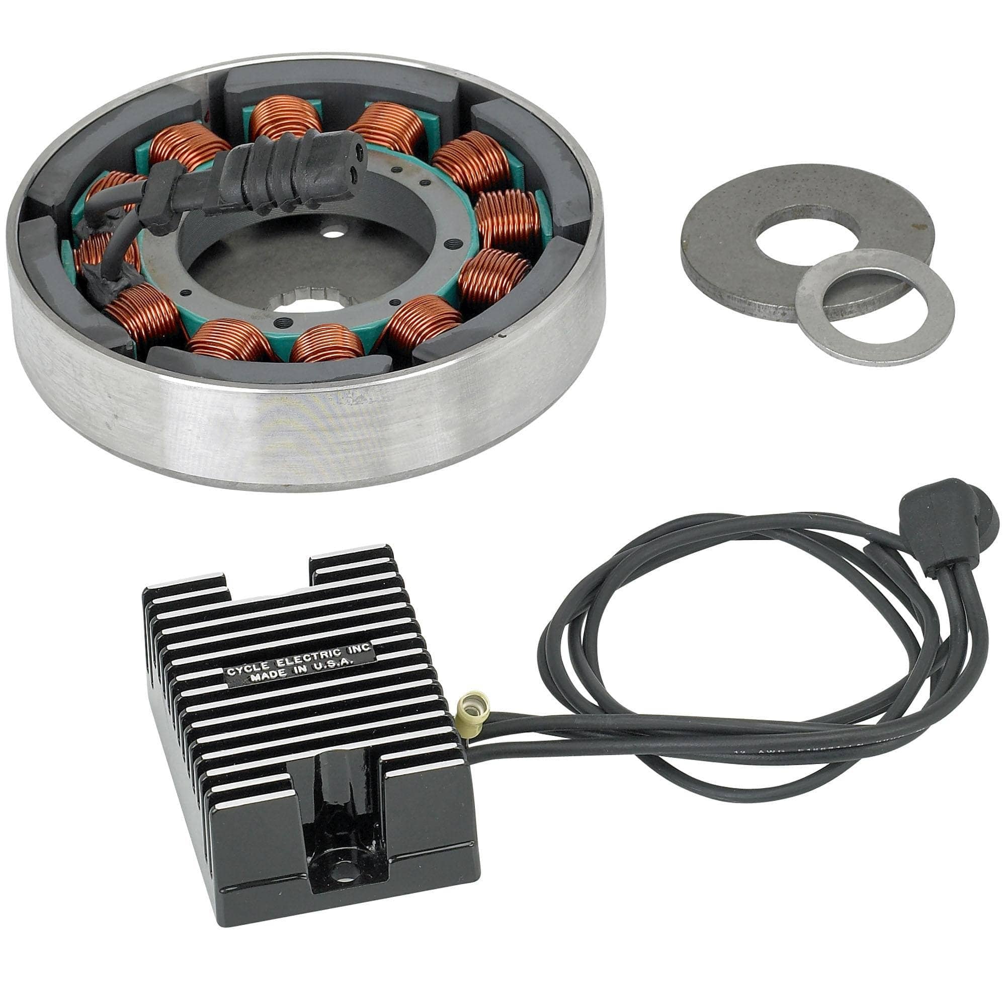 Alternator Kit 32 amp CE-32AR for Harley-Davidson Evo Big Twins - Image 2