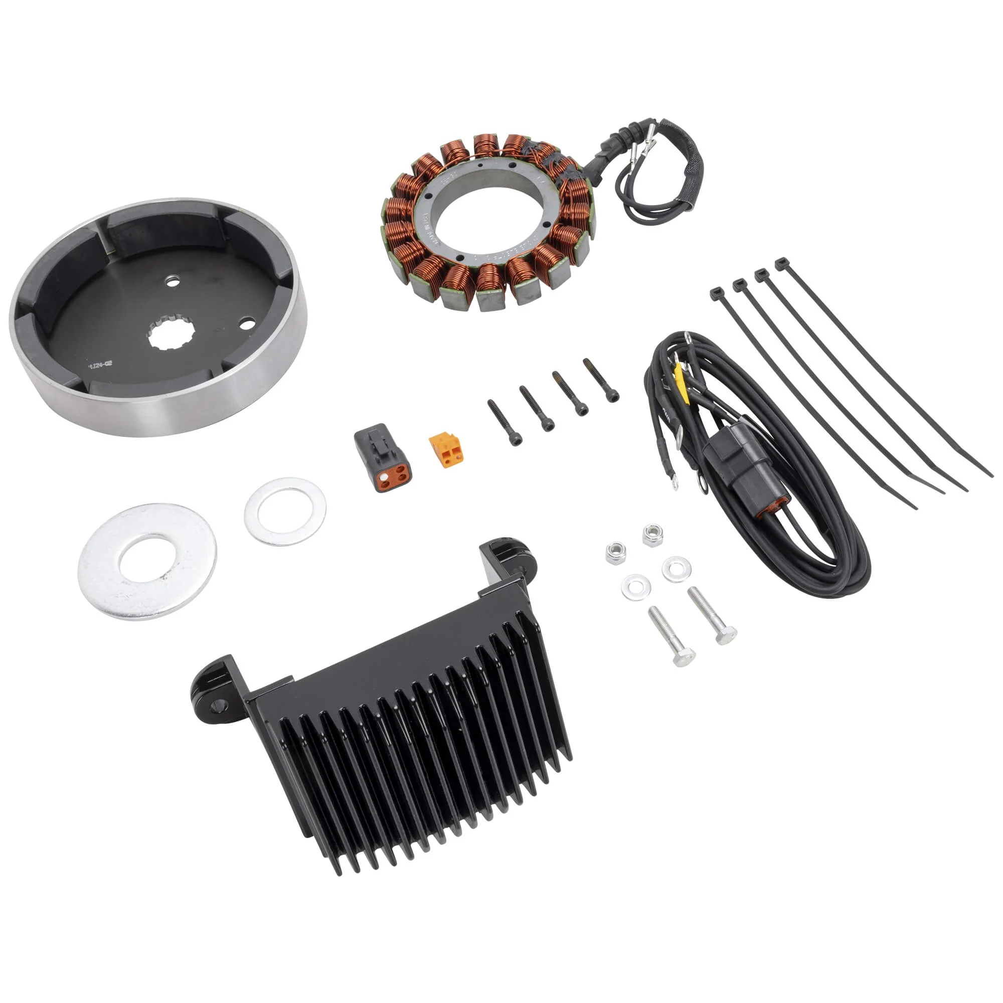 Alternator Kit CE-61AR for 1980-1988 Harley-Davidson FLH/FLT/FXR With 5 Speed Rubber Mount Motors - Image 2