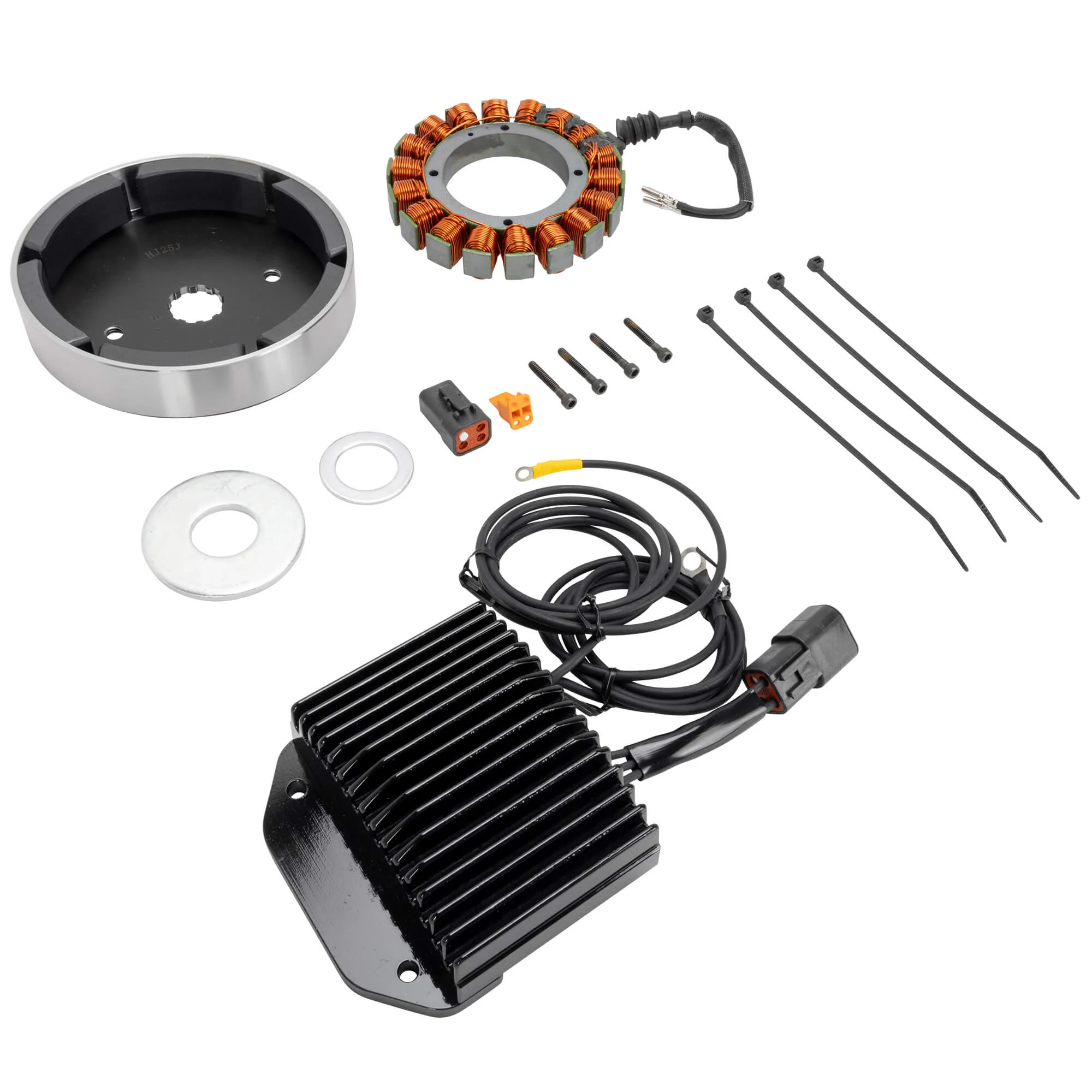 Alternator Kit CE-67TR 1999-2003 Harley-Davidson FXD Dyna - Upgrade to 3 Phase - Image 2