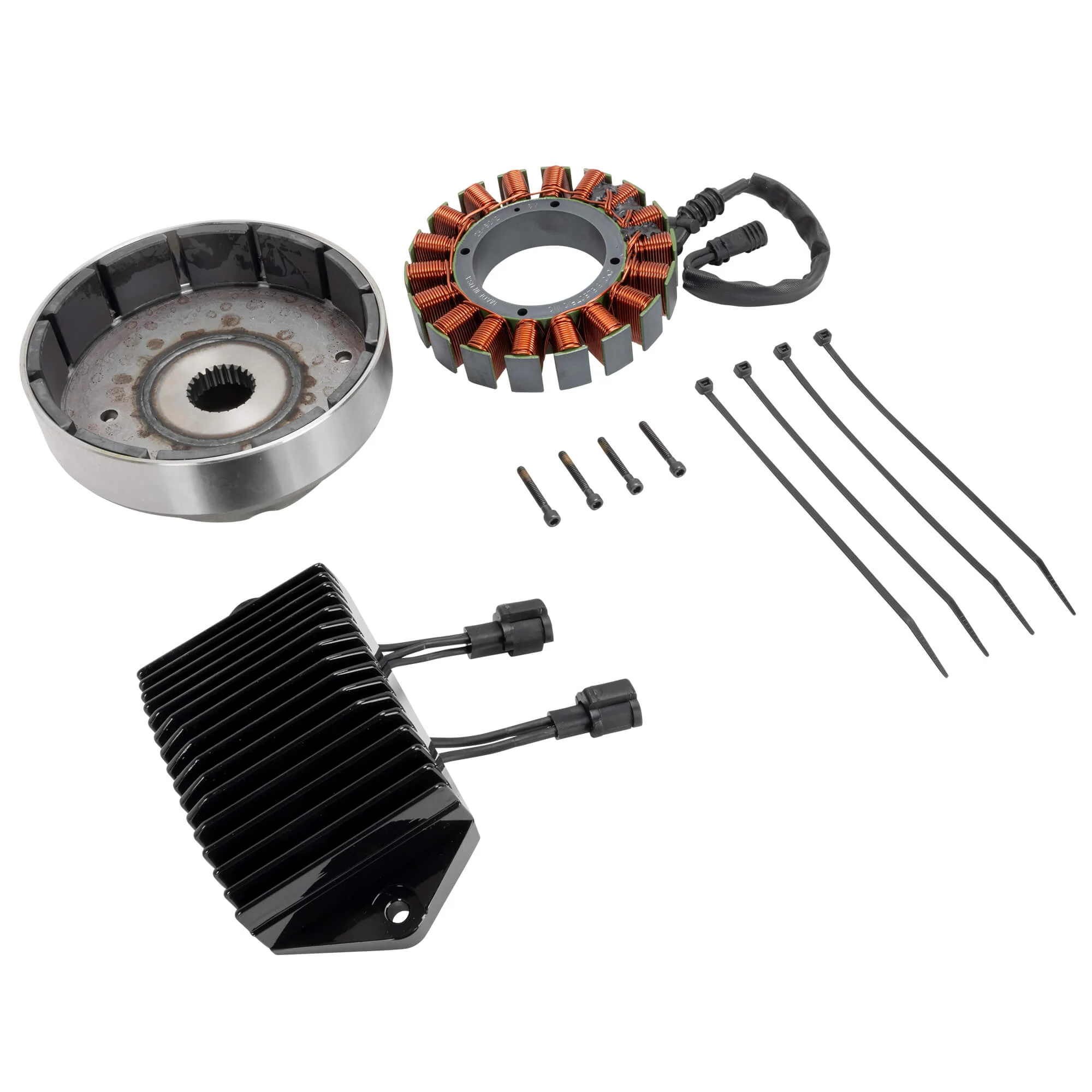 Alternator Kit CE-84T-09 2009-2010 Harley-Davidson FLH/FLT Without Oil Cooler - Image 2