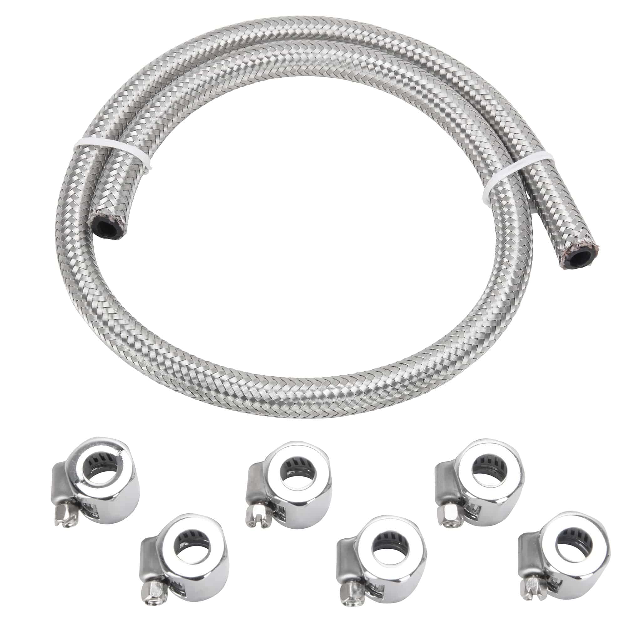 1/4 inch Braided Stainless Fuel Line Kit - Image 2