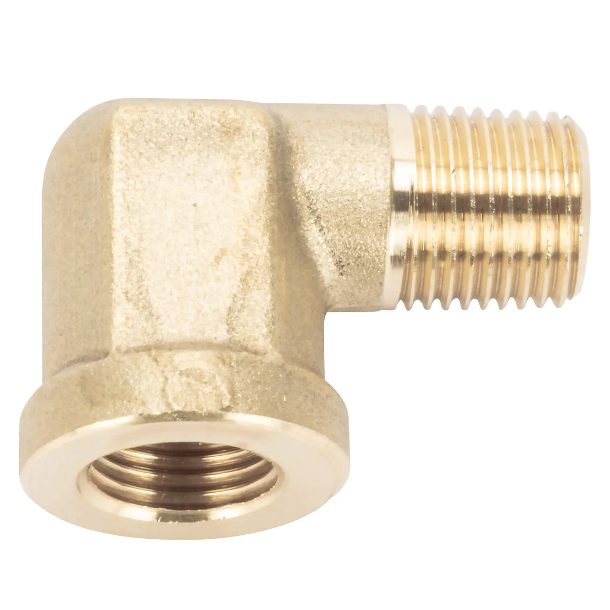 1/8 inch Hose Barb 90 Elbow x 1/8 inch NPT - Brass