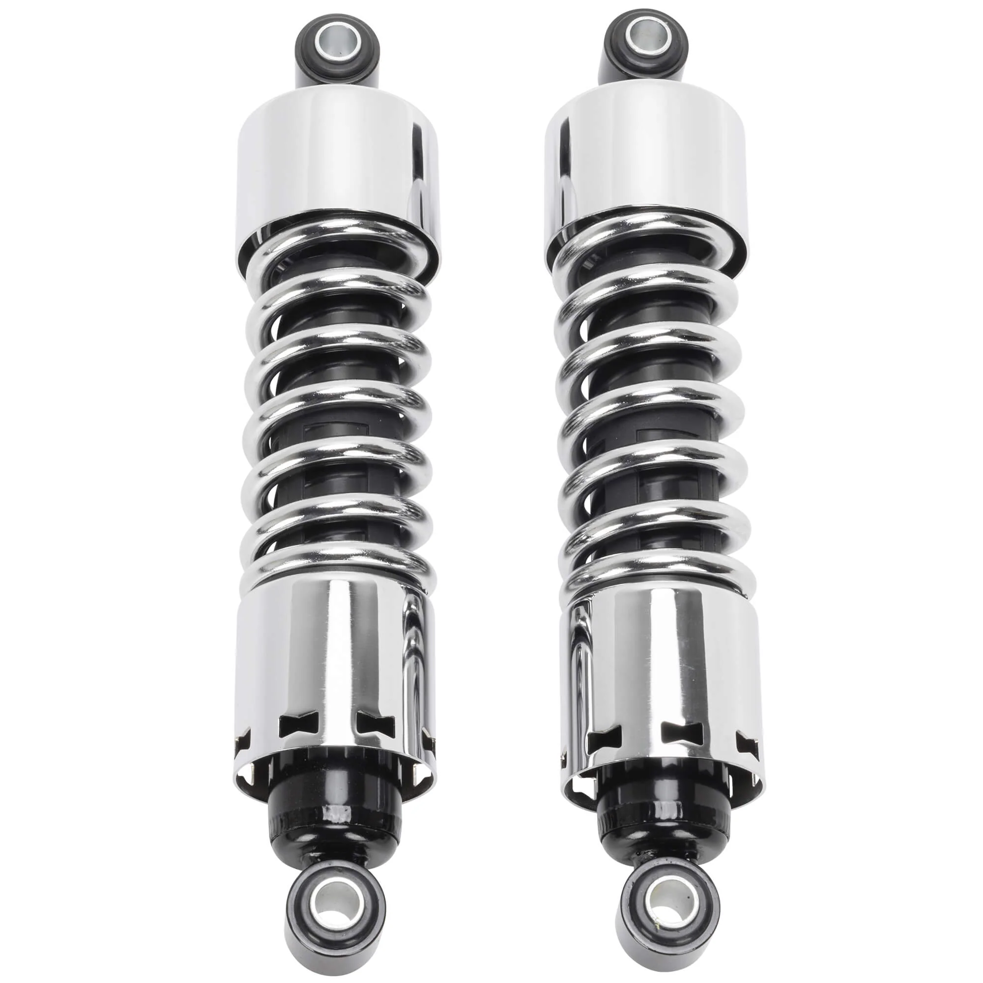 11" Chrome Shocks With Chrome Spring - 1 inch Under - 1973-1984 Harley-Davidson FX/FXE 1972-1984 FL - Image 3
