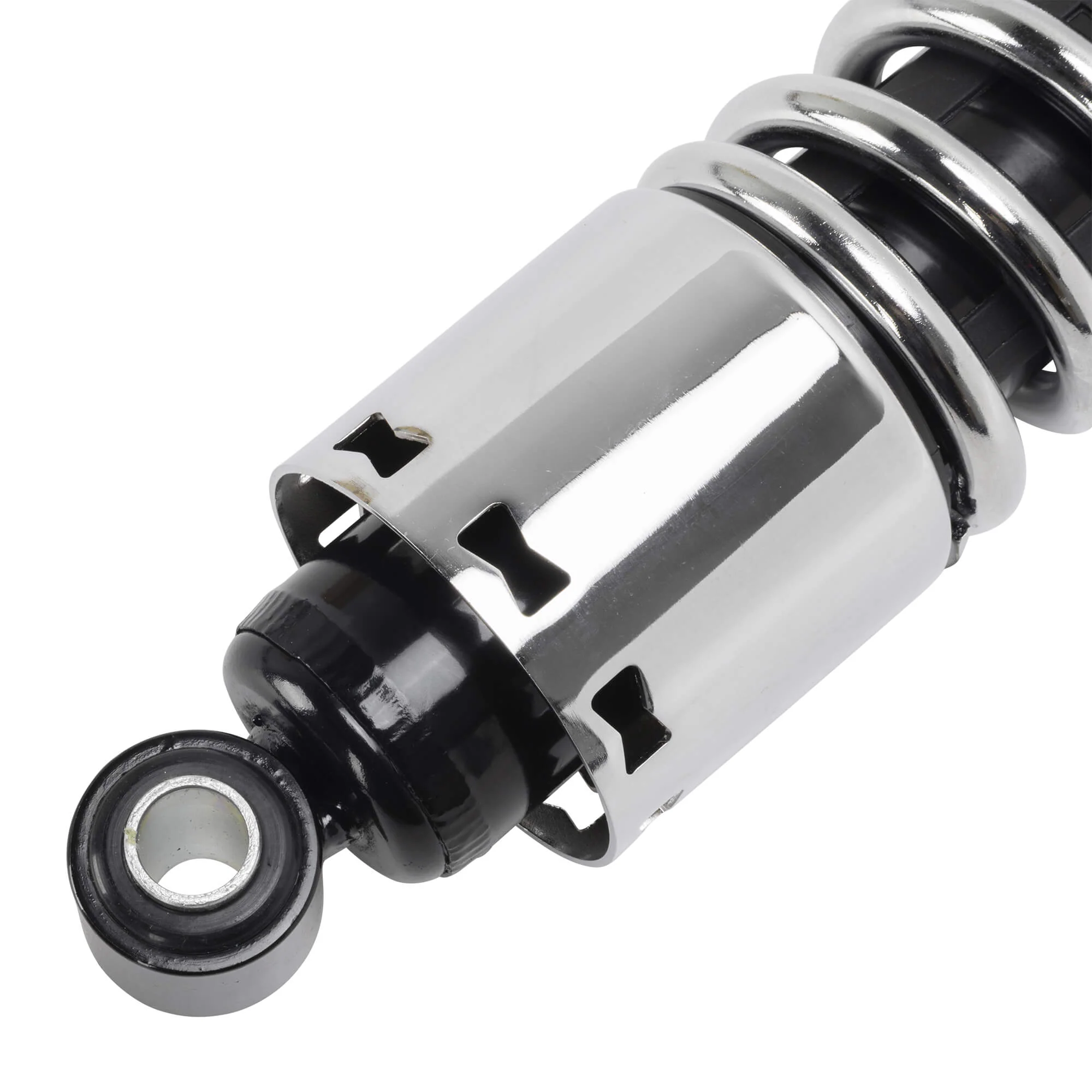11" Chrome Shocks With Chrome Spring - 1 inch Under - 1973-1984 Harley-Davidson FX/FXE 1972-1984 FL - Image 4