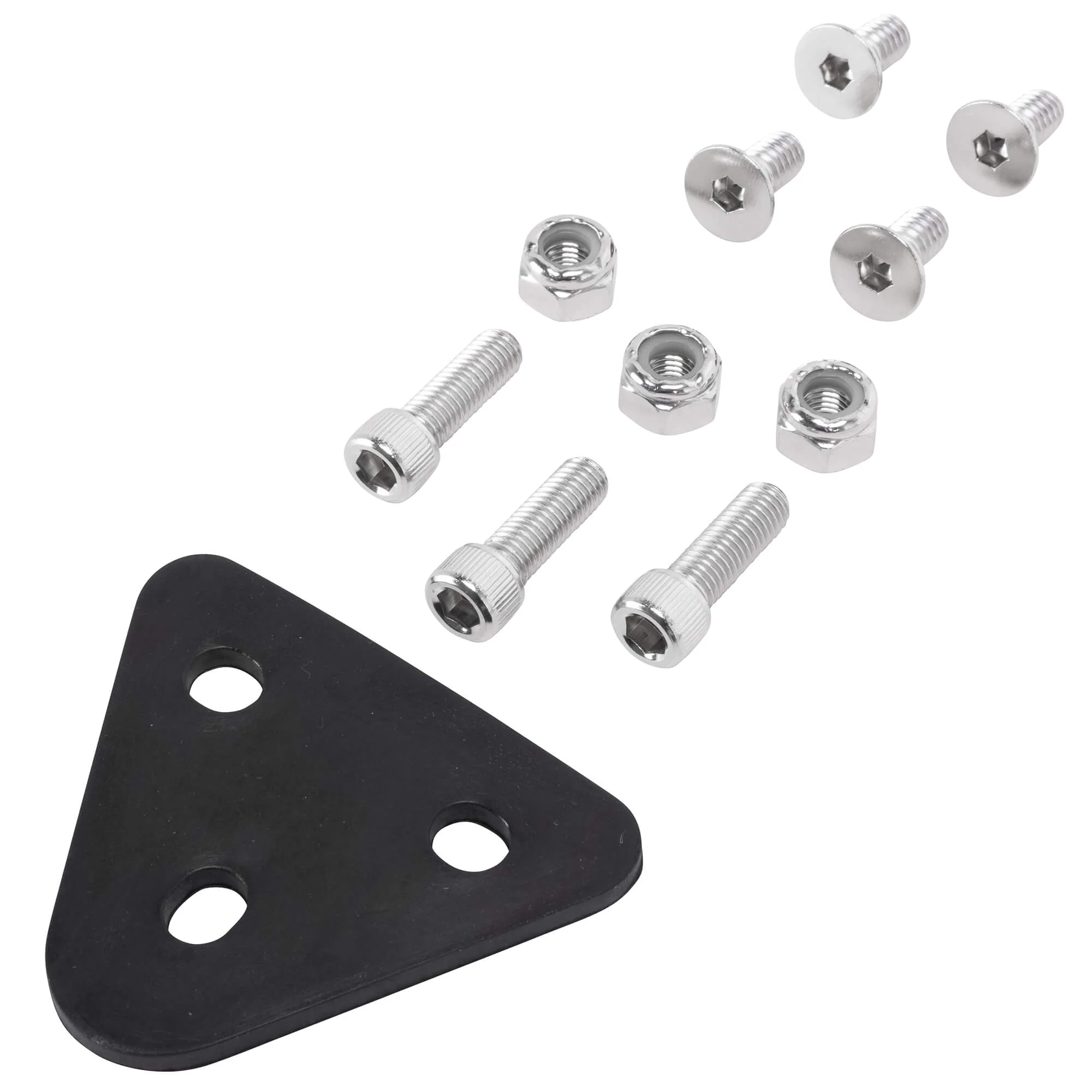 2 Piece Curved License Plate Bracket - Chrome - Image 4