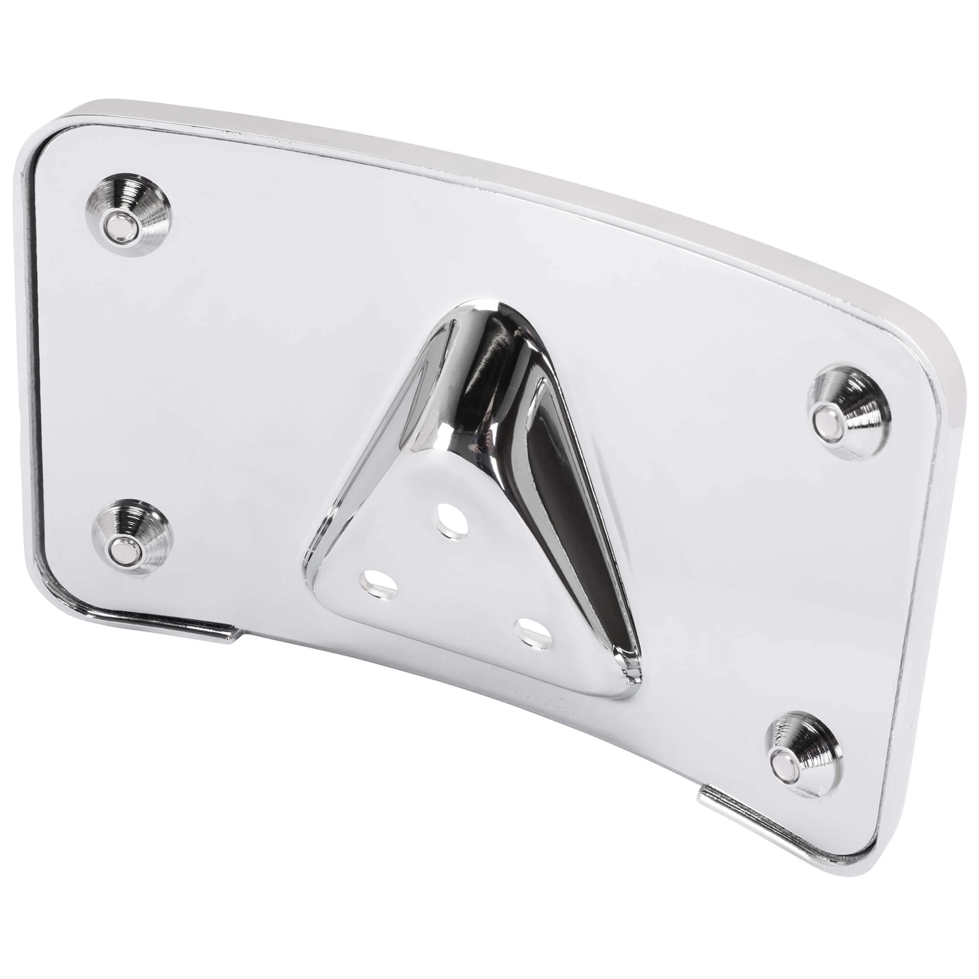 2 Piece Curved License Plate Bracket - Chrome - Image 5