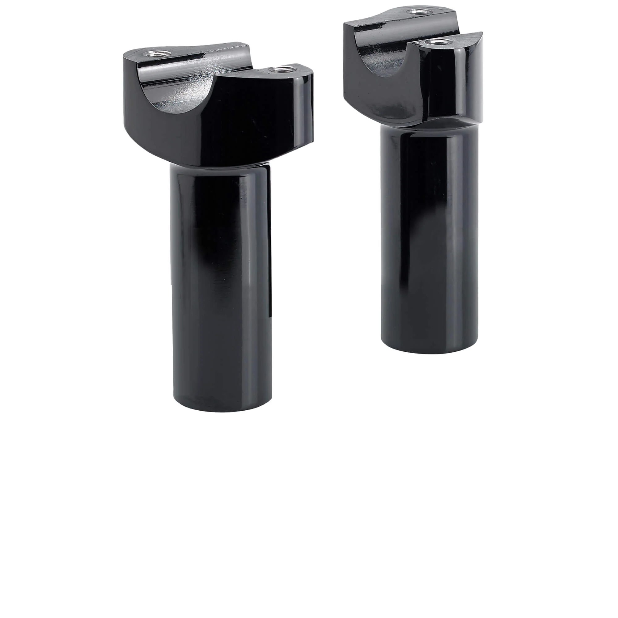 3-1/2 inch Forged Aluminum Handlebar Risers - Black - Image 2