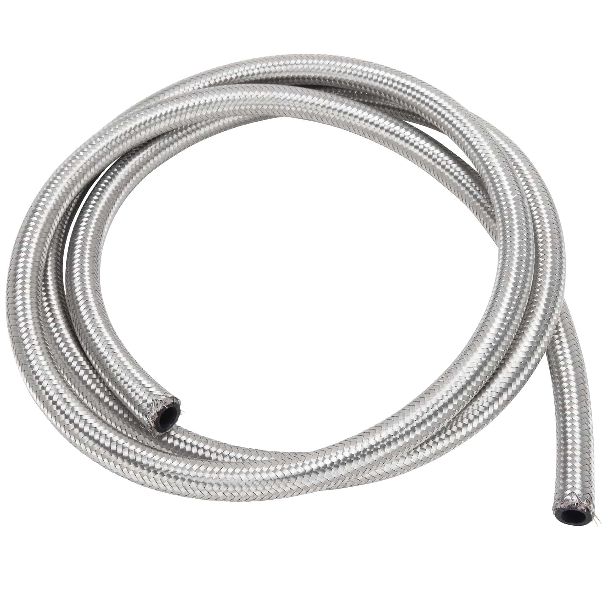 3/8 inch Braided Stainless Fuel Line - 6 ft.